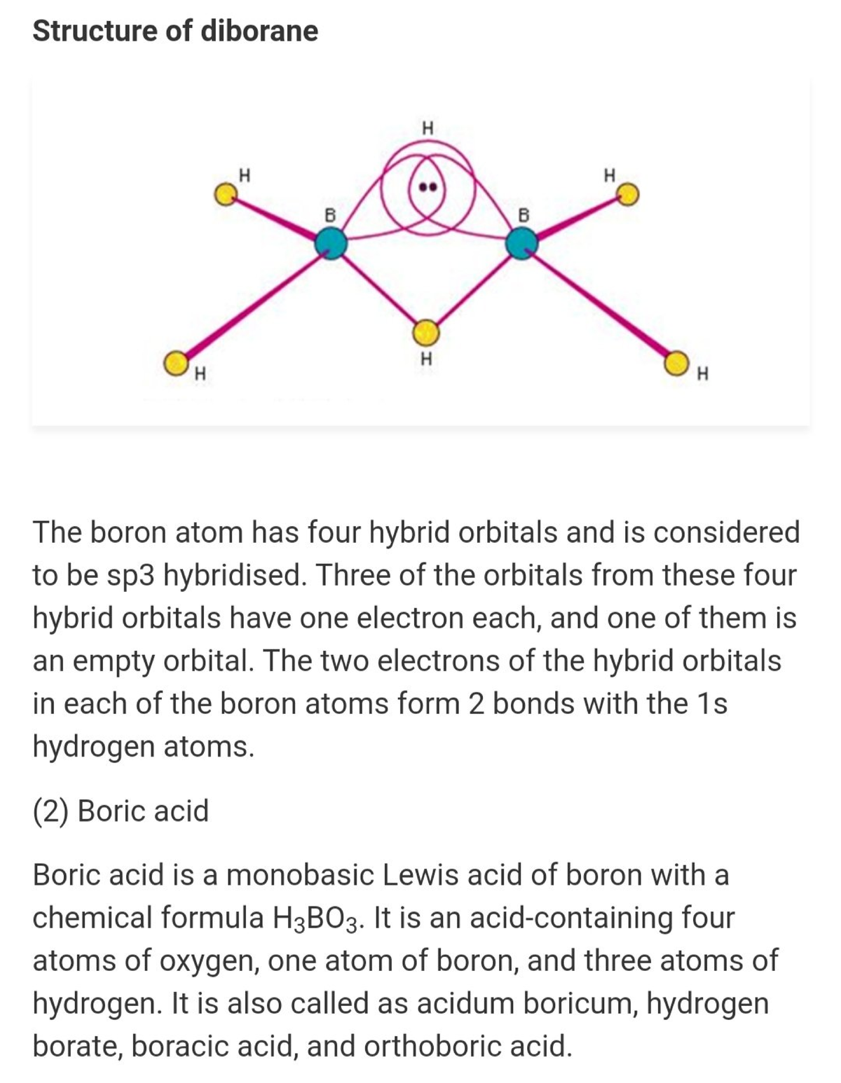 Structure Of Diborane - BSc Chemistry - Studocu