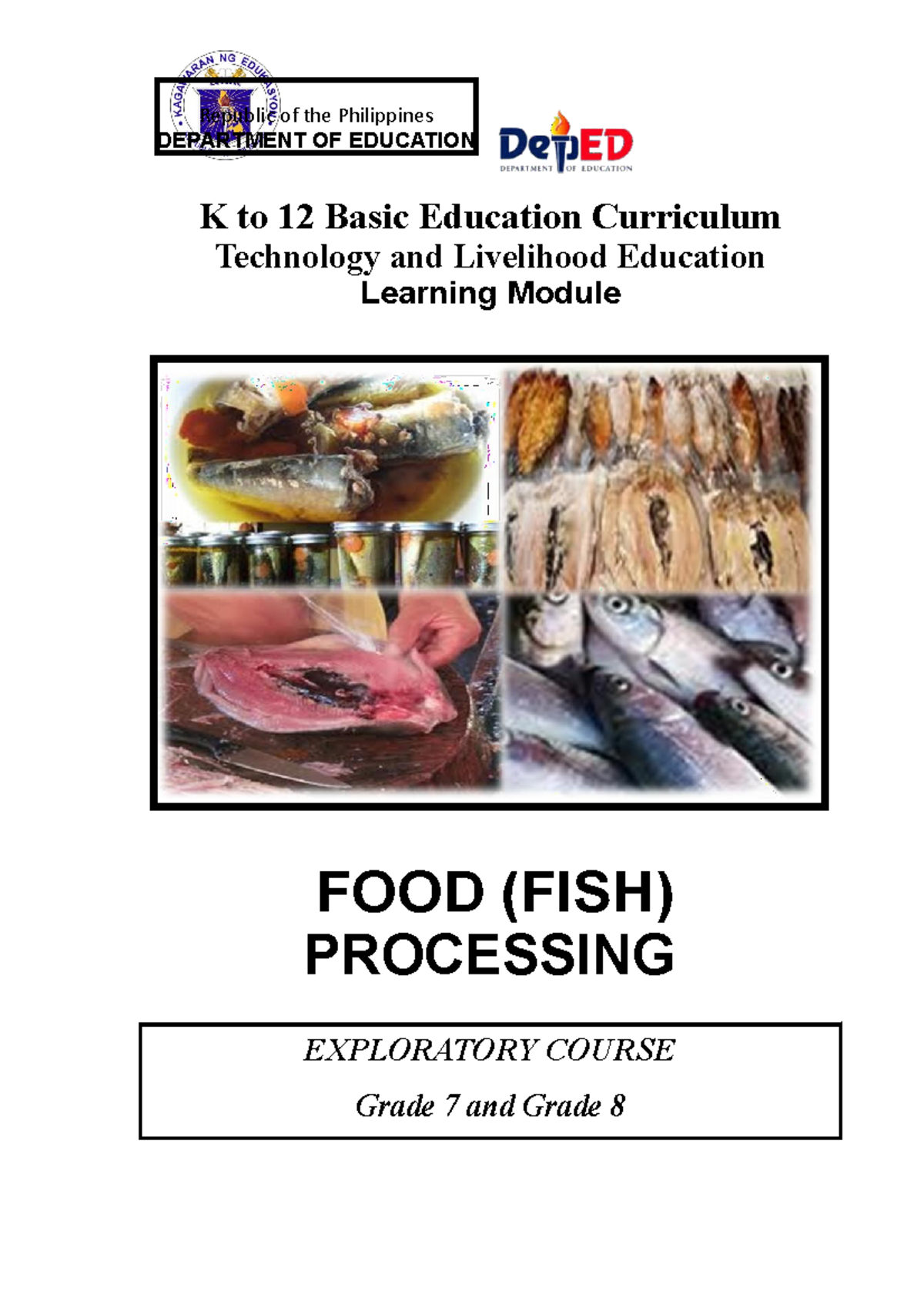 FISH Processing LM - learning guide - Republic of the Philippines ...