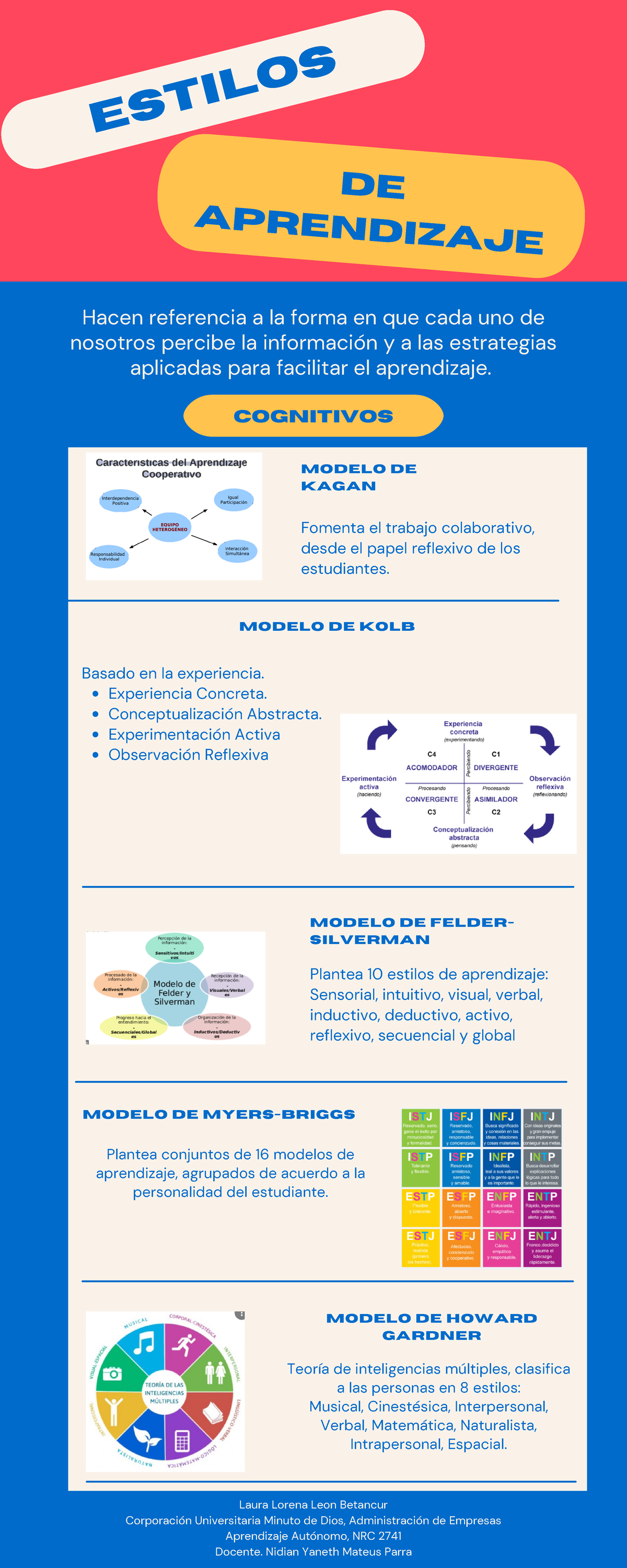 Estilos Aprendizaje Infografia Estilos De Aprendizaje Cognitivos