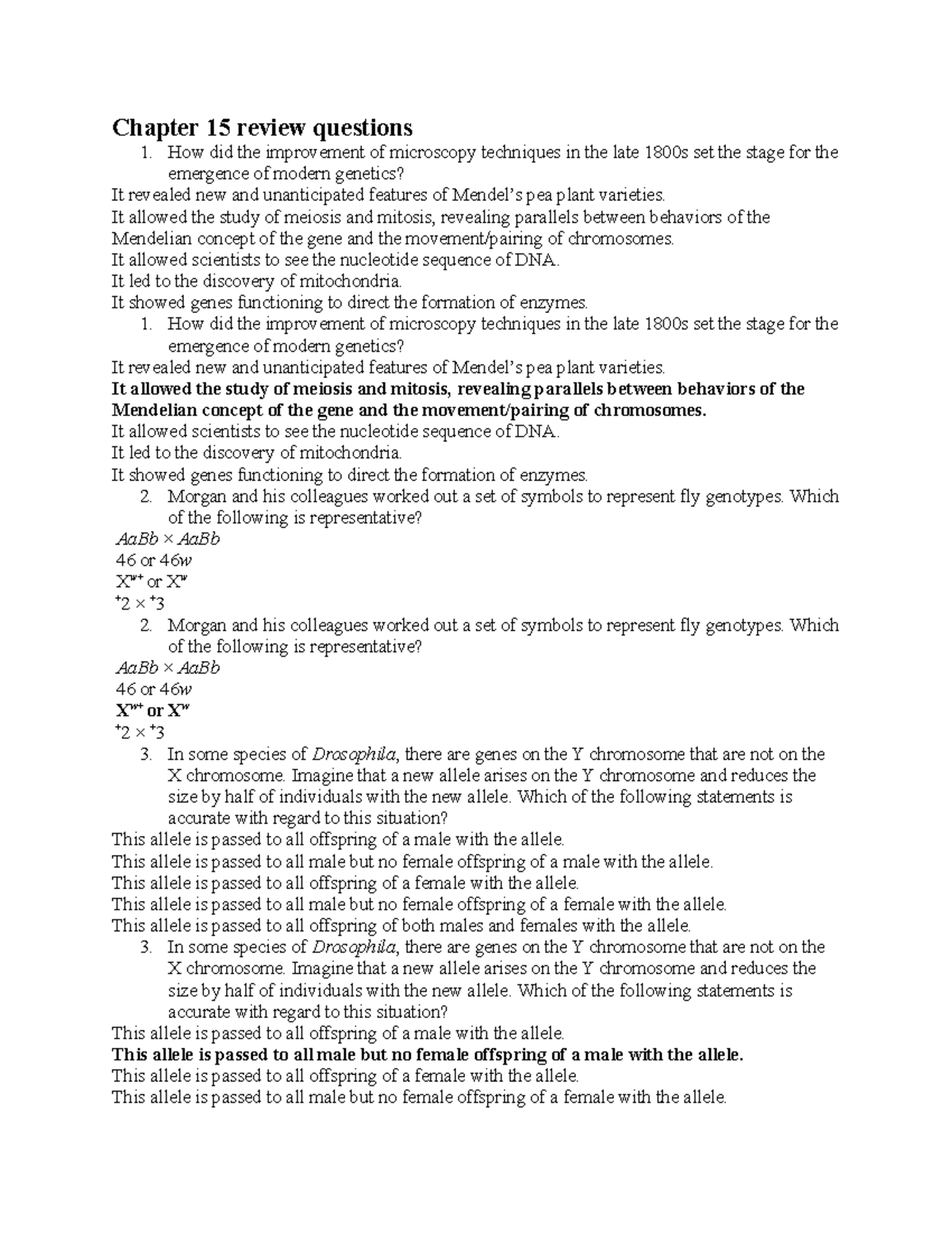 Chapter 15 review questions Chapter 15 review questions How did the