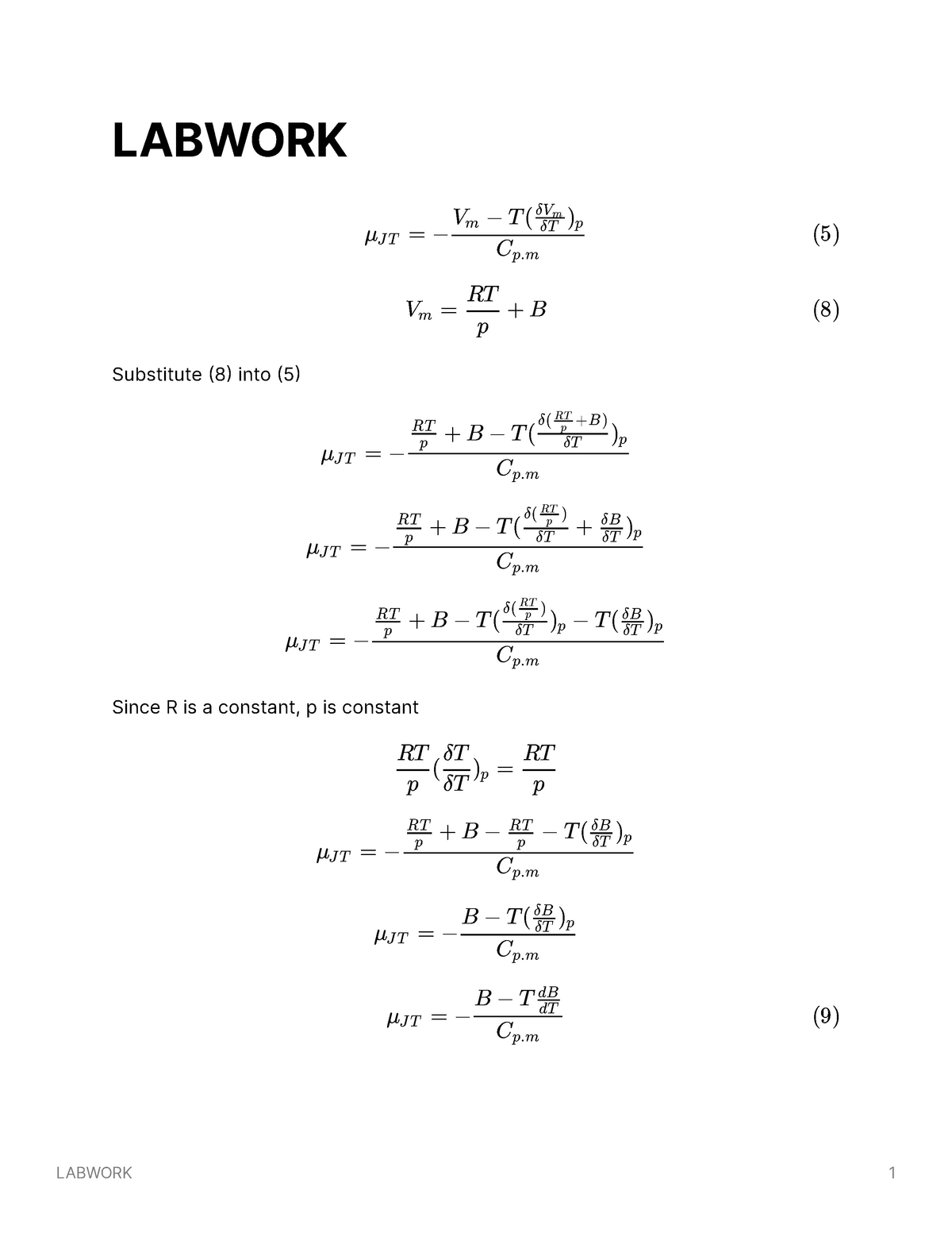 experiment-3-write-up-prove-equation-9-from-equation-5-and-8