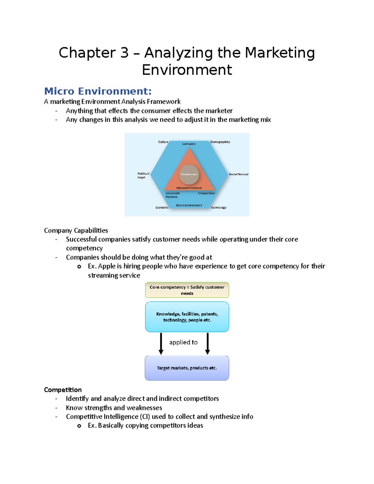 Marketing Chapter 3 - Chris Ling Lecture Notes - Chapter 3 – Analyzing ...