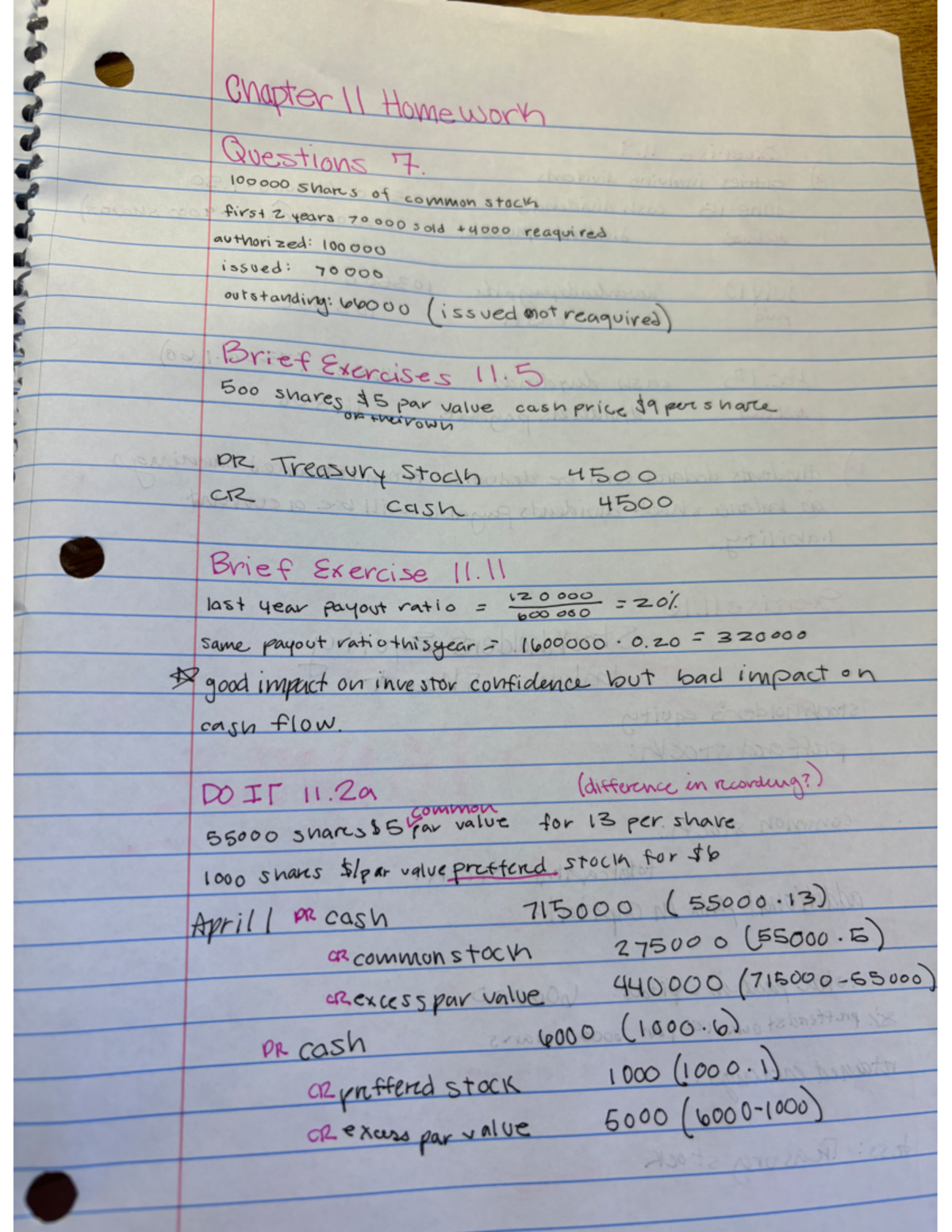 Acc Homework 11 Part 1 Acct 2110 Studocu