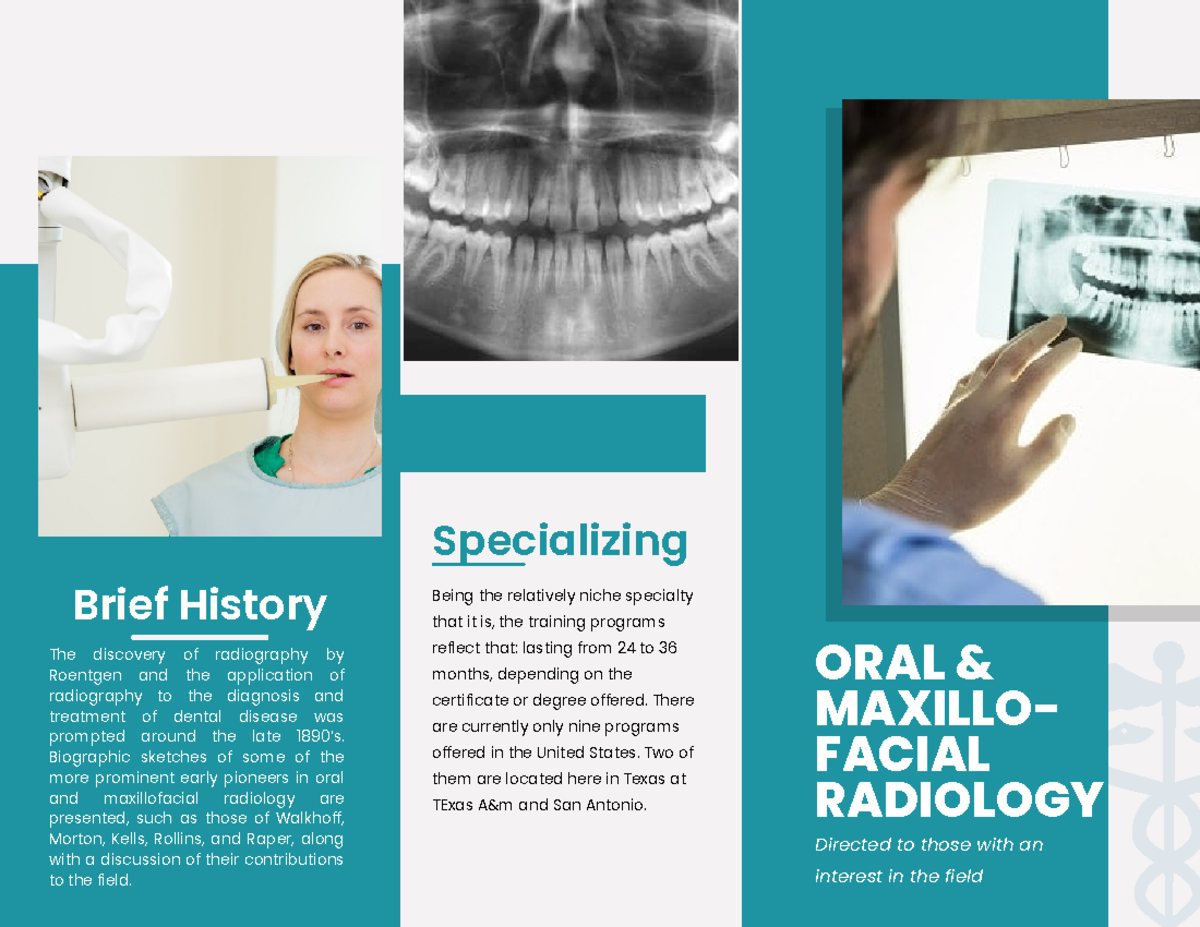 ORAL Maxillofacial Radiology Specializing ORAL & MAXILLO FACIAL RADIOLOGY Being the Studocu