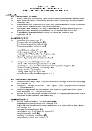 001 Pecutan Akhir Sejarah SPM T5 KSSM -62-73 - 15. MALAYSIA DI PERSADA ...