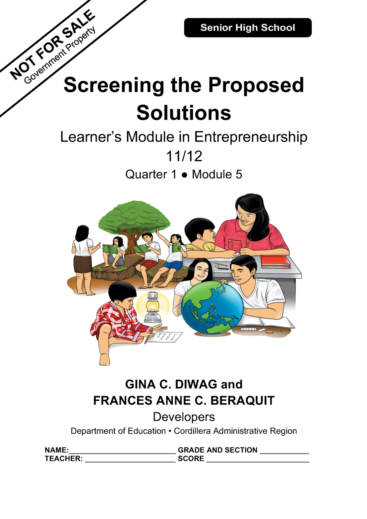 Entrep 11 12 Q1mod5 Entrep Module Diwag Beraquit Bgo V1 - Screening The ...