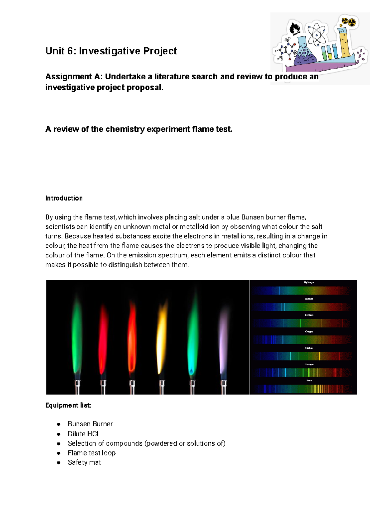 applied science unit 6 assignment a