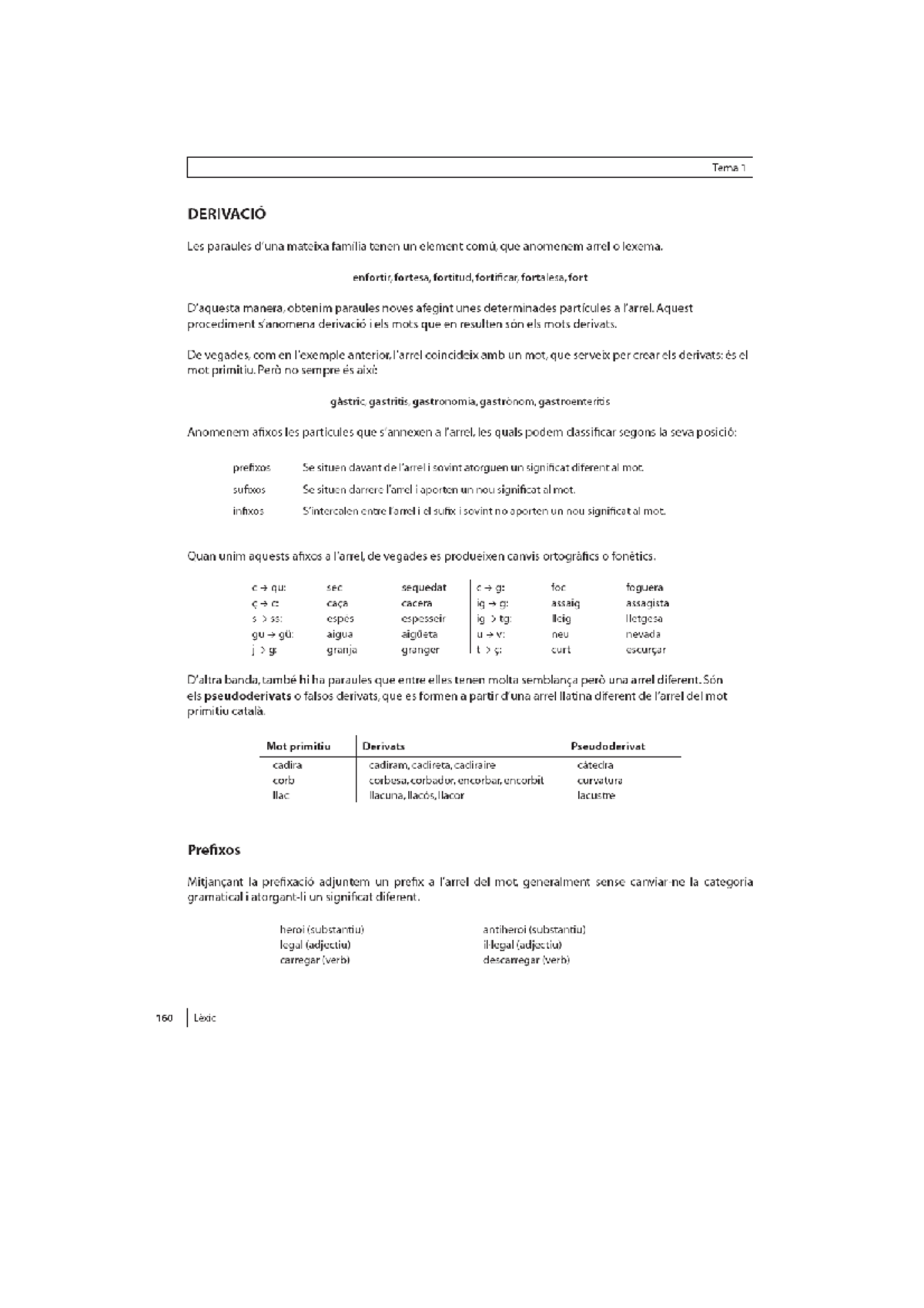 Derivació exercicis Català UB StuDocu