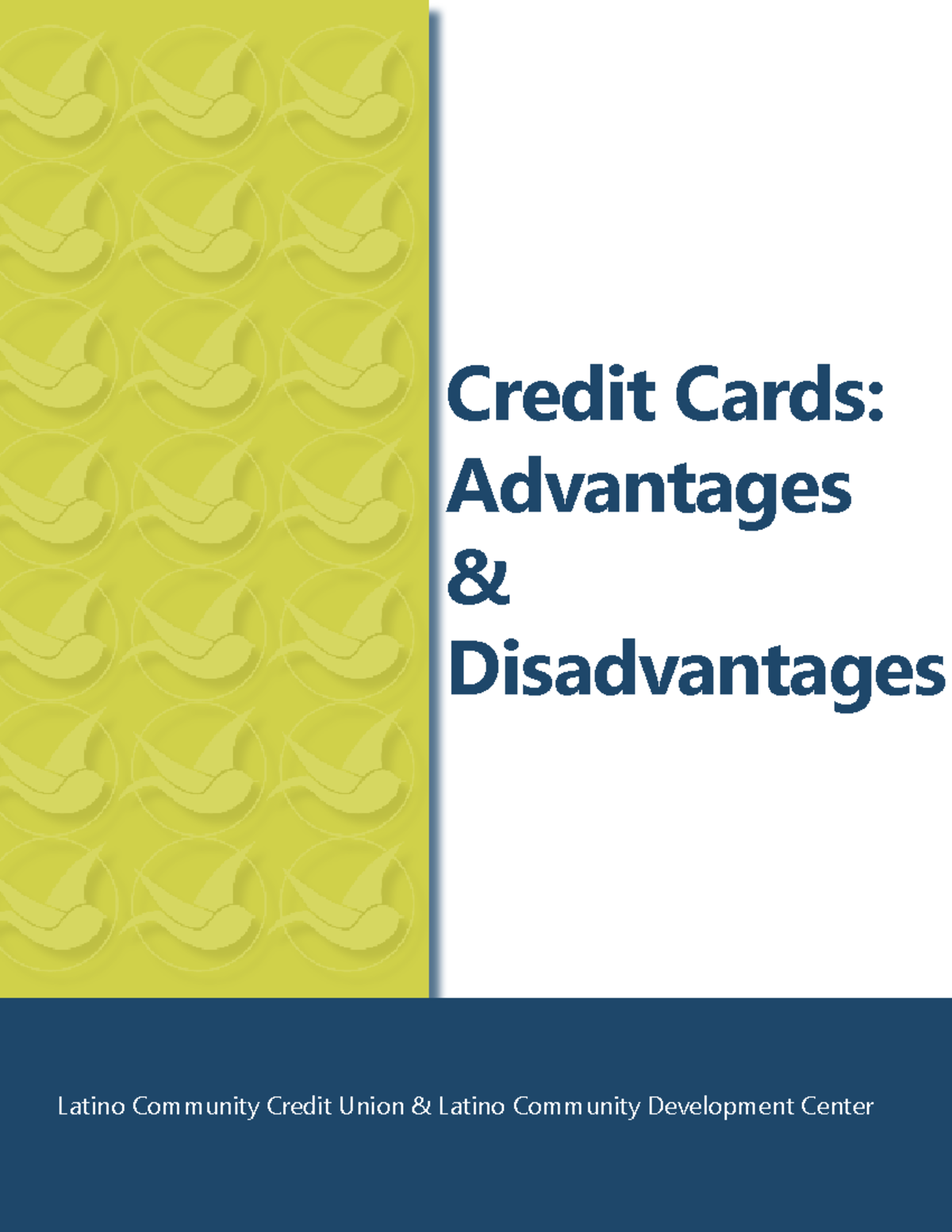Credit cards ENG MATERIALS Credit Cards Advantages Disadvantages 