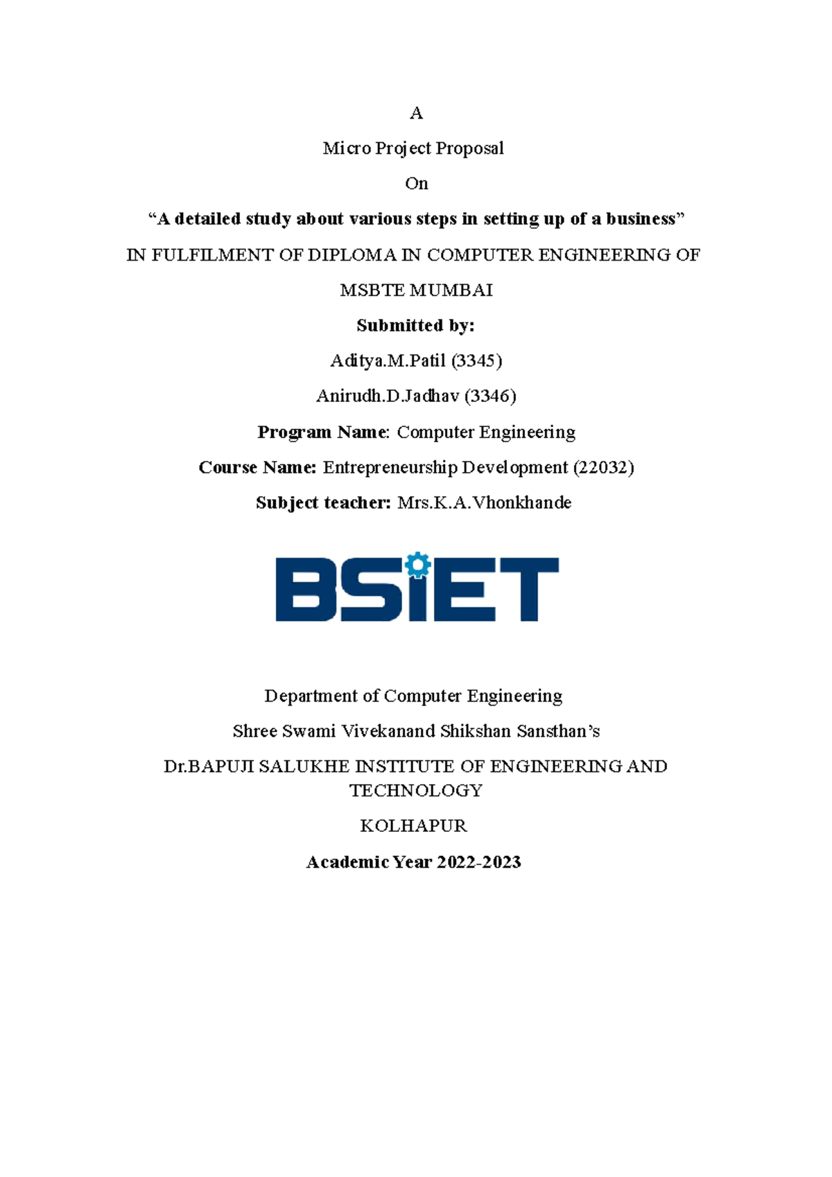 Ede pro - jhg - A Micro Project Proposal On “A detailed study about ...