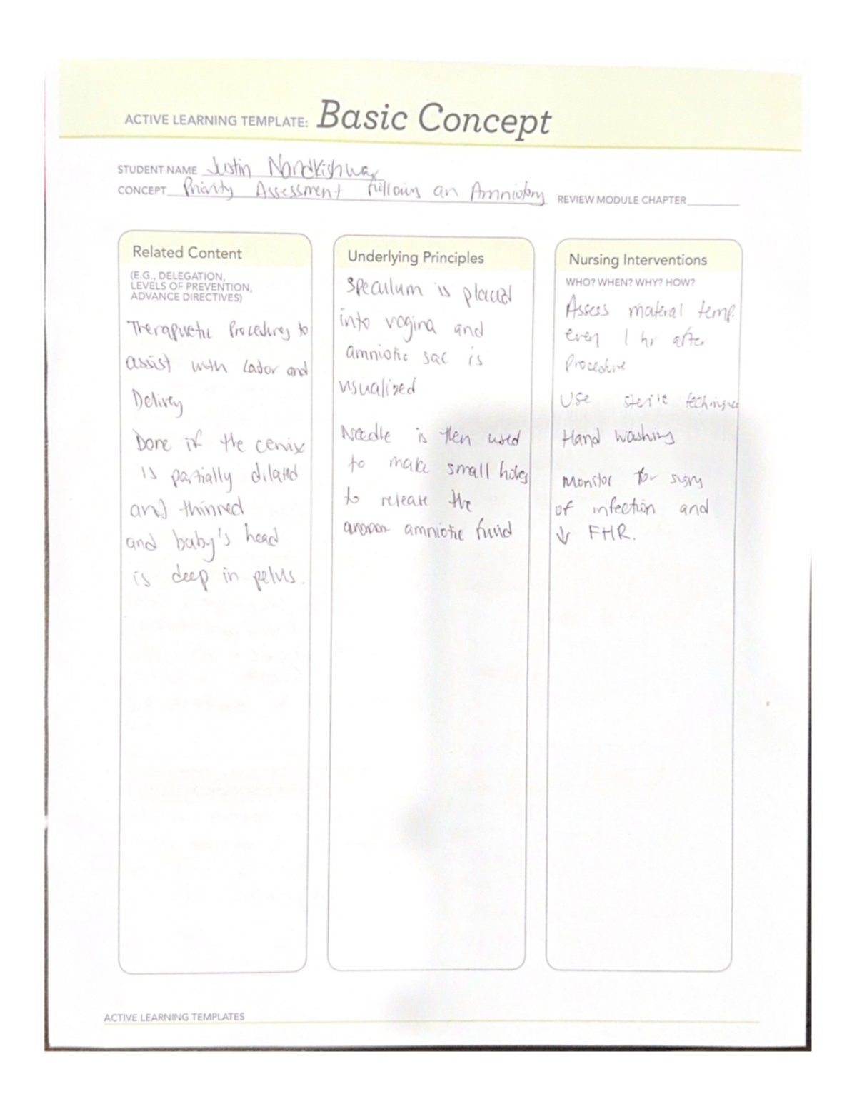 Active Learning Template 6 - ACTIVE LEARNING TEMPLATE: Basic Concept ...