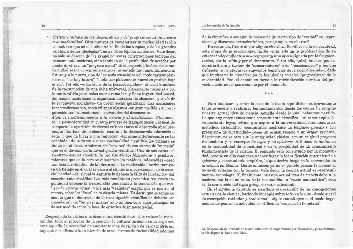 Palma y Pardo 2012 Epistemología de las ciencias sociales Perspectivas
