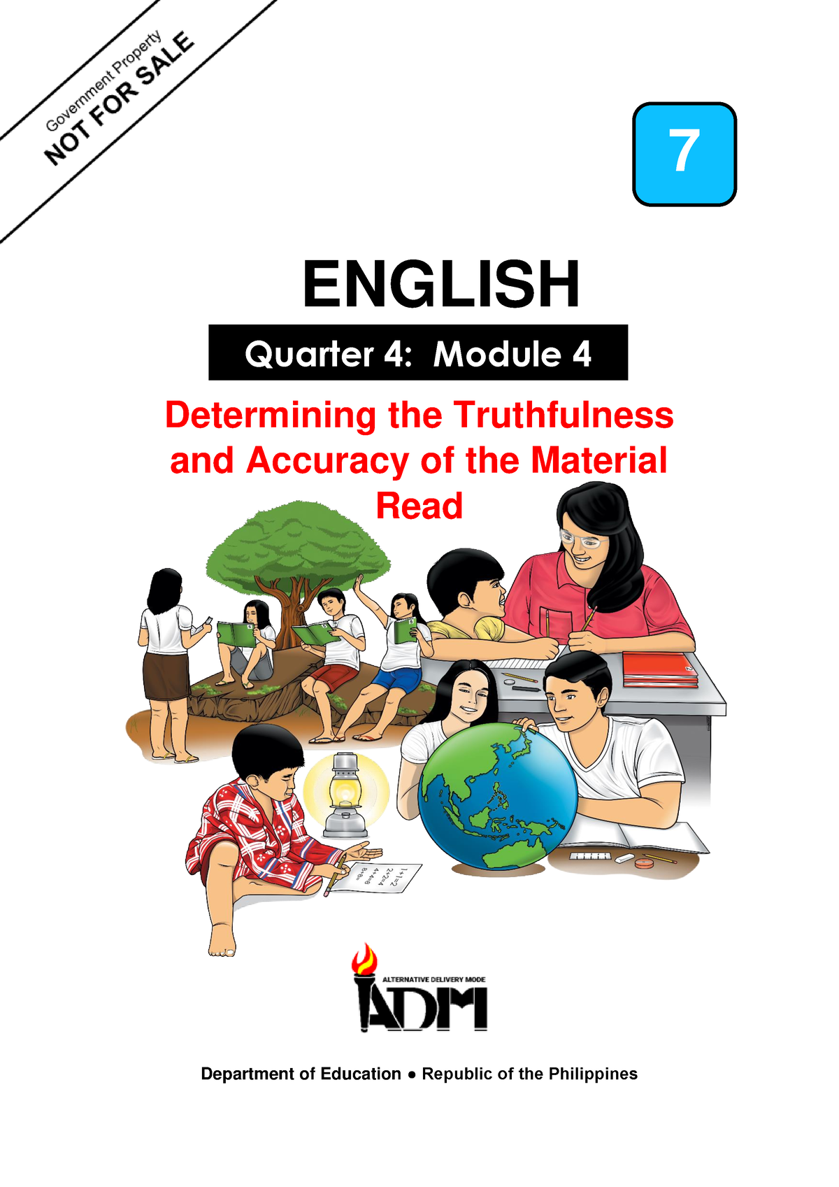 English 7 Q4 Module 4 English Department Of Education Republic Of The Philippines 7 Quarter 4 4382