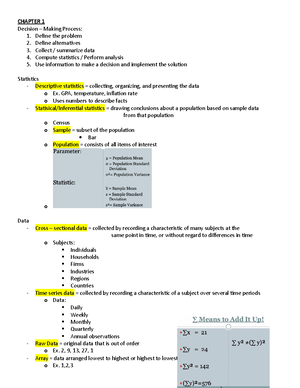 Unit 4 - notes - Chapter 13: Linear Regression & Correlation - IV = x ...