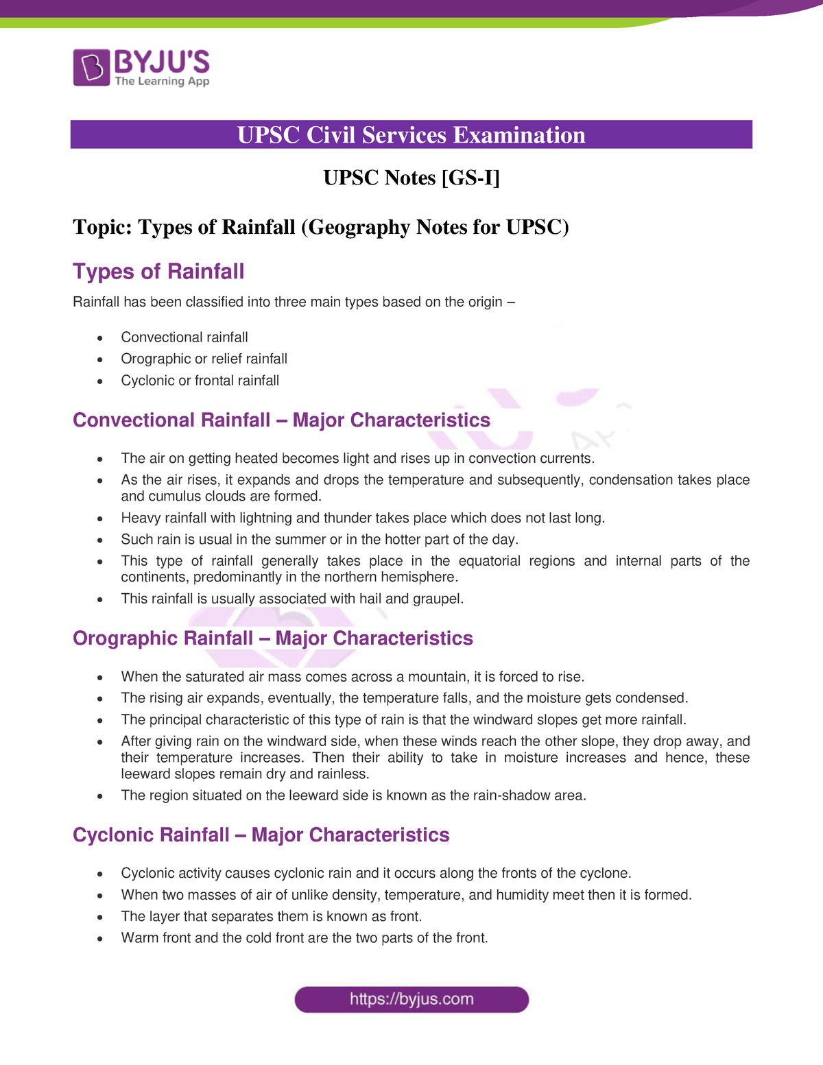 types-of-rainfall-types-of-rainfall-upsc-civil-services-examination