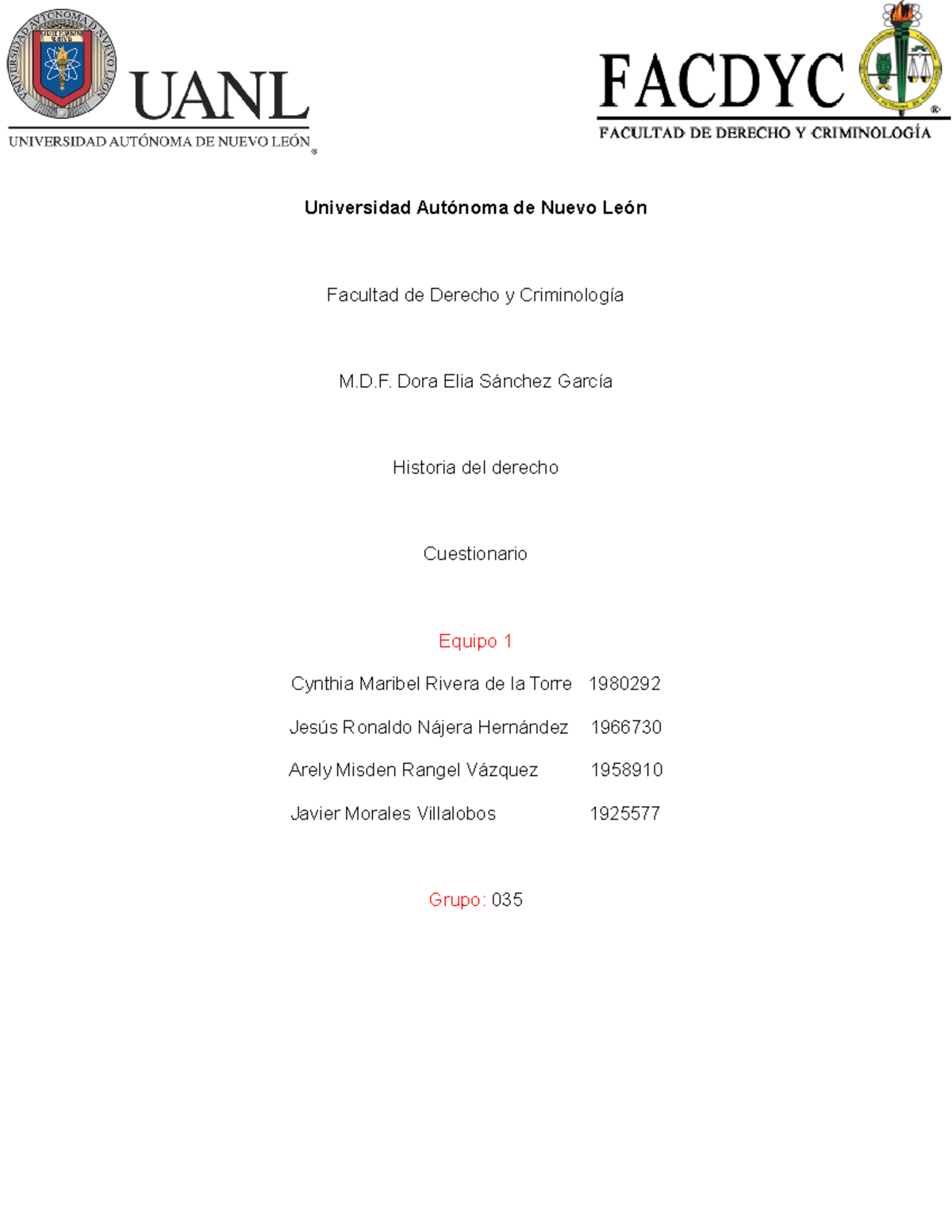 Evidencia 7 HD 112 - Universidad Autónoma de Nuevo León Facultad de ...
