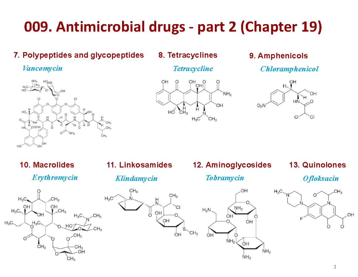 009 2023 Canvas Antimicrobial drugs part 2 - 009. Antimicrobial drugs ...