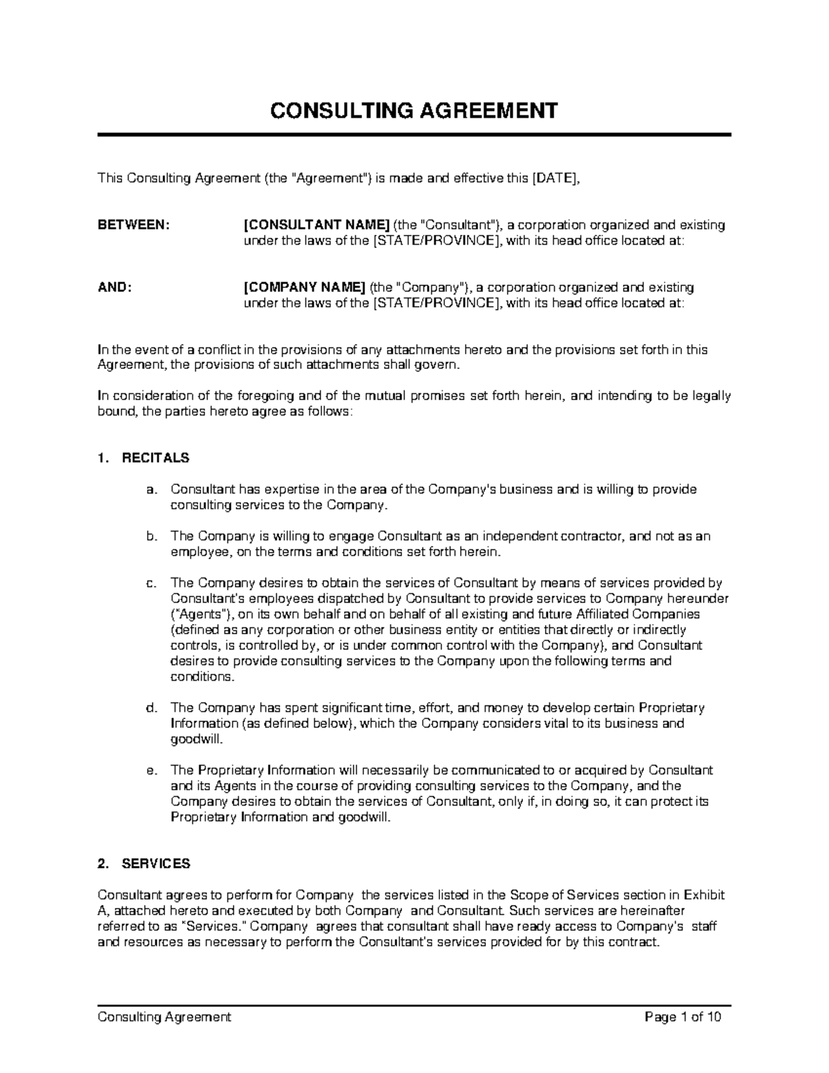 Consulting-Agreement Long - ILLEGAL AND STRICTLY PROHIBITED TO ...