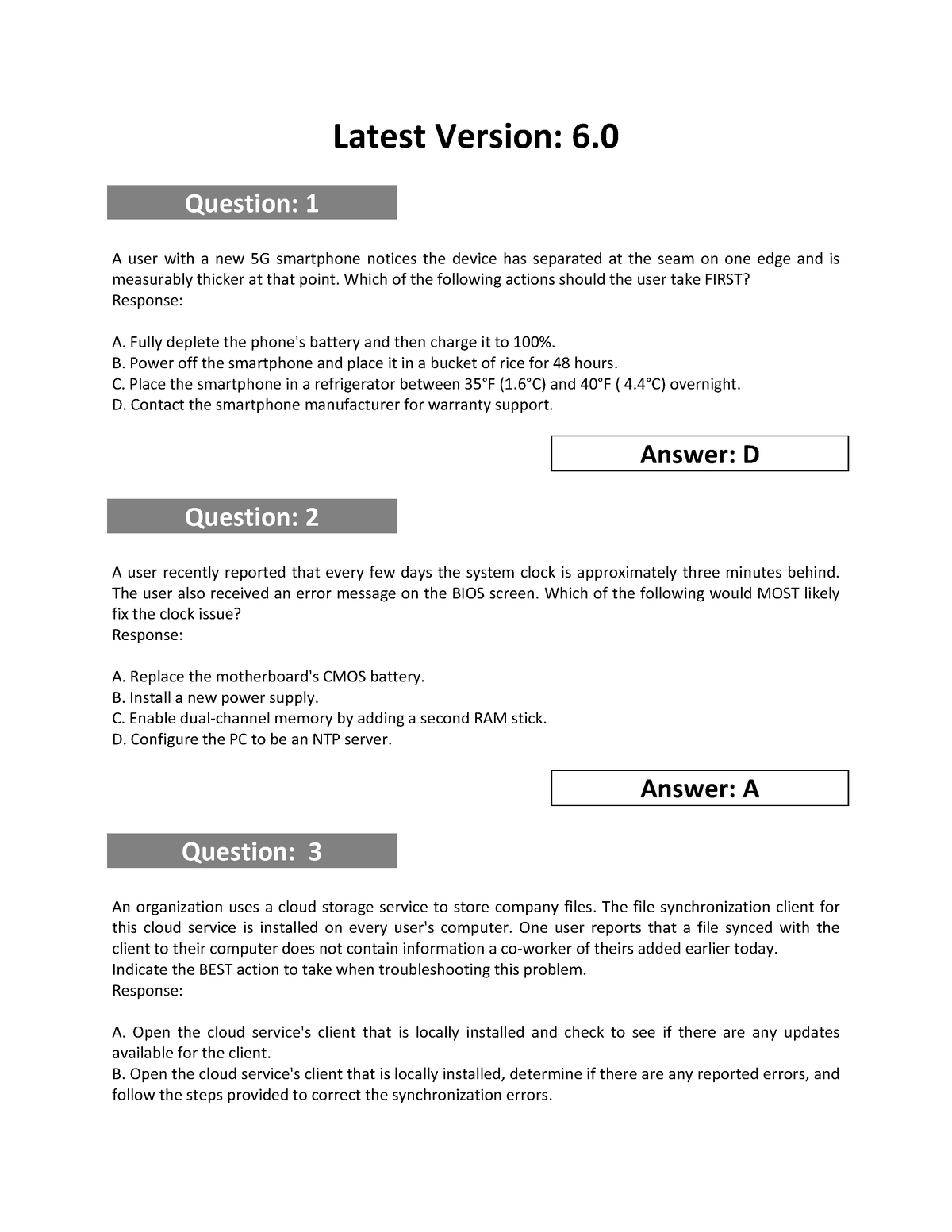 L4M7 Reliable Practice Materials