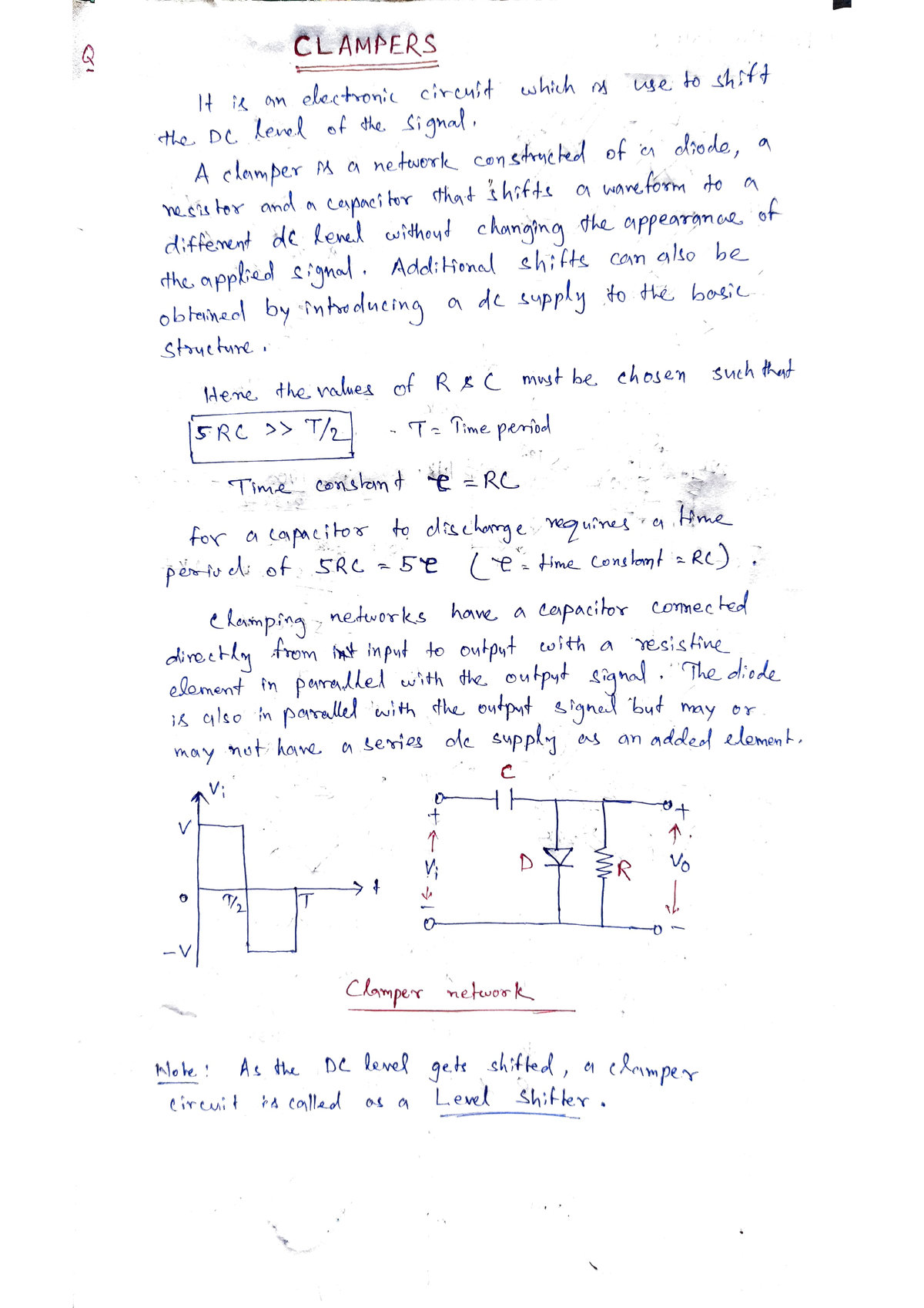 Clamper Notes - CLAMPERS I On Electhon' Cireu Whih E To Shtt THa D Lee ...