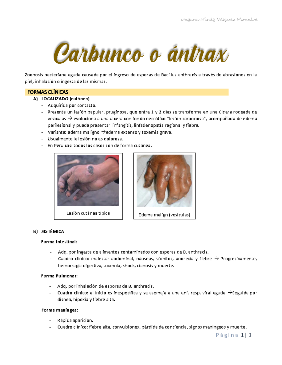 Carbunco O Ántrax - Warning: TT: undefined function: 32 Warning: TT ...