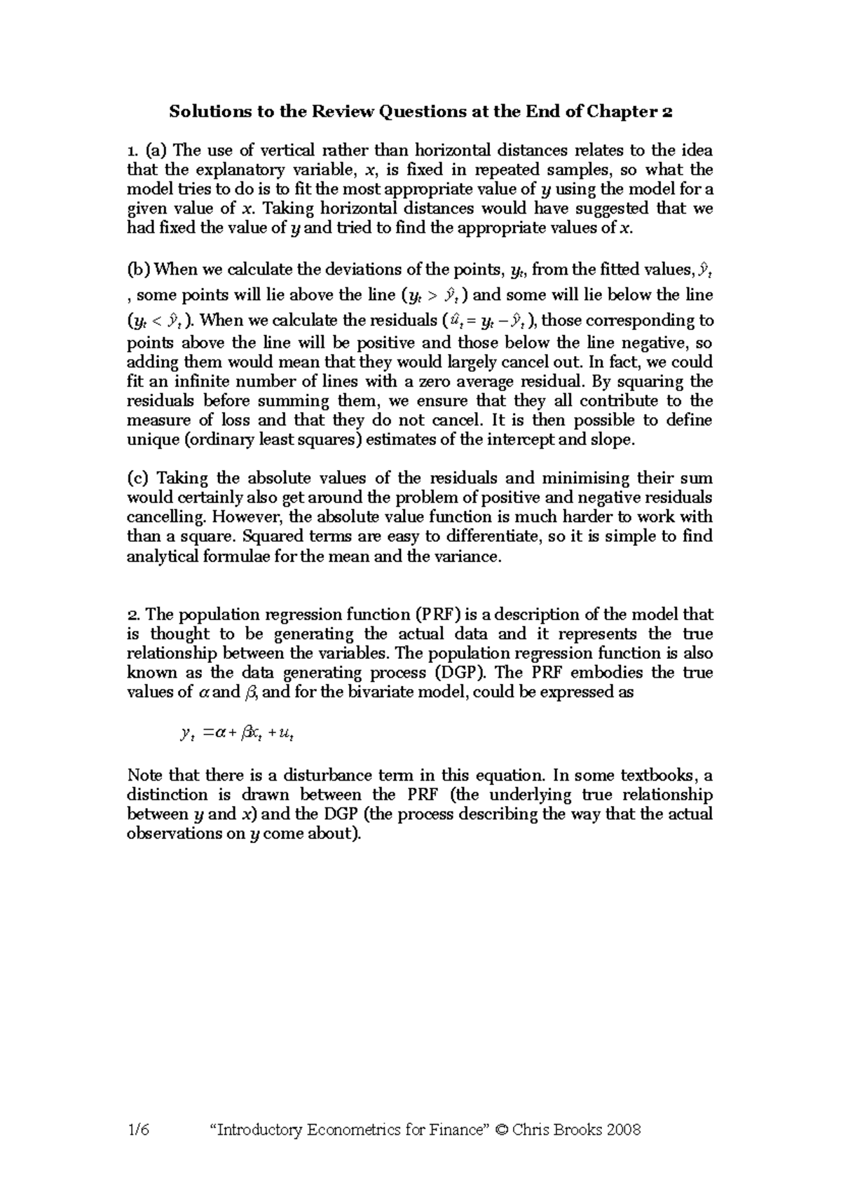 Chapter 2 solutions econ - Solutions to the Review Questions at the End ...