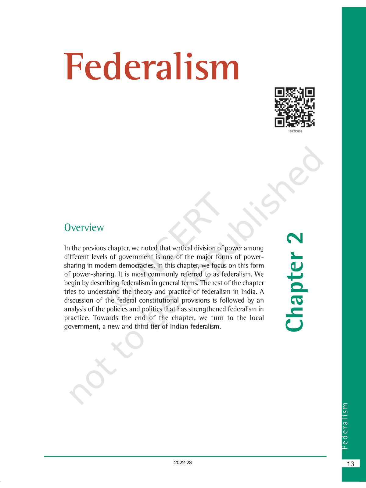 federalism in india essay