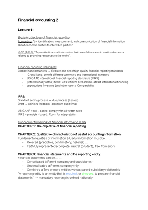 Week 3 Huiswerk - Werkcollege Uitwerkingen Financial Accounting 2 ...