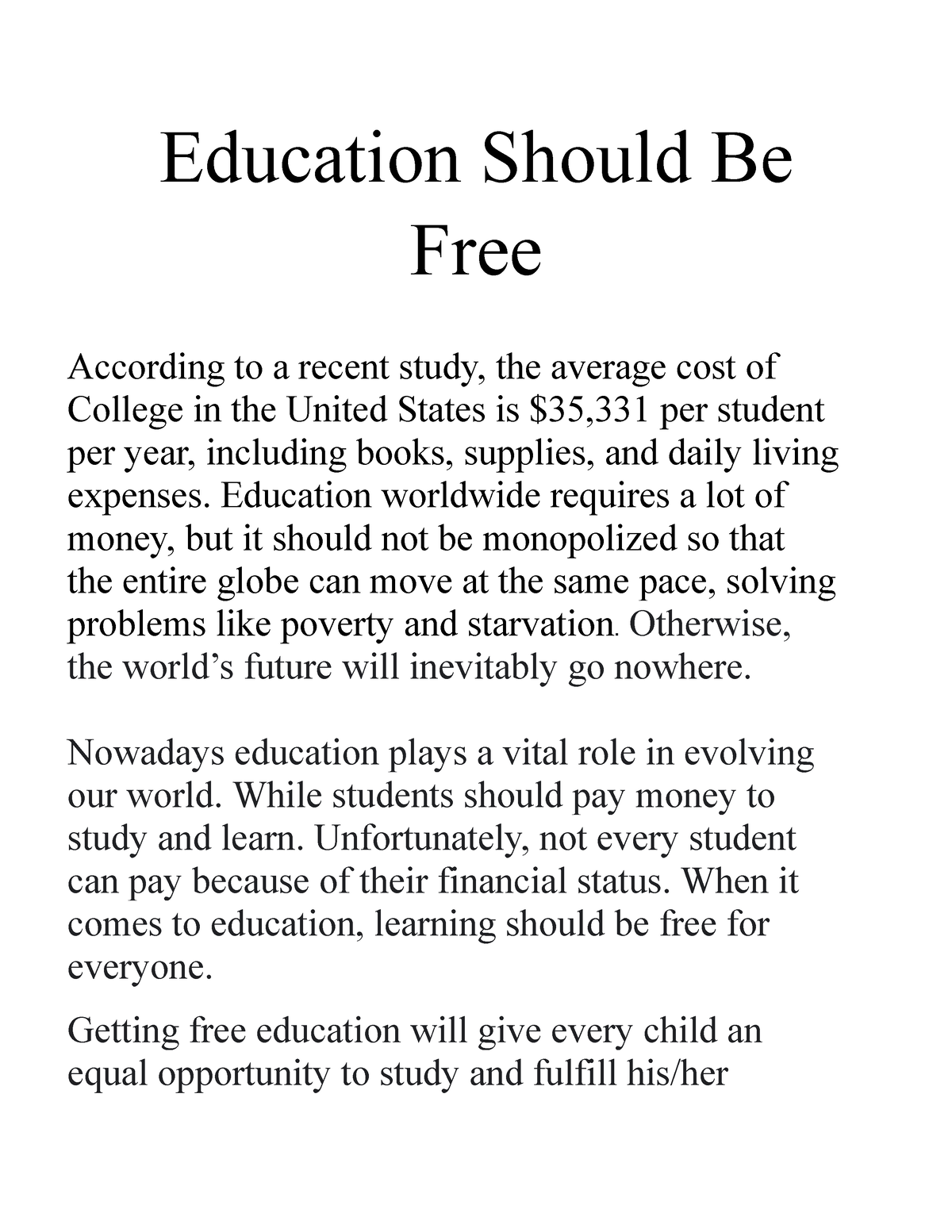 education-should-be-free-education-should-be-free-according-to-a