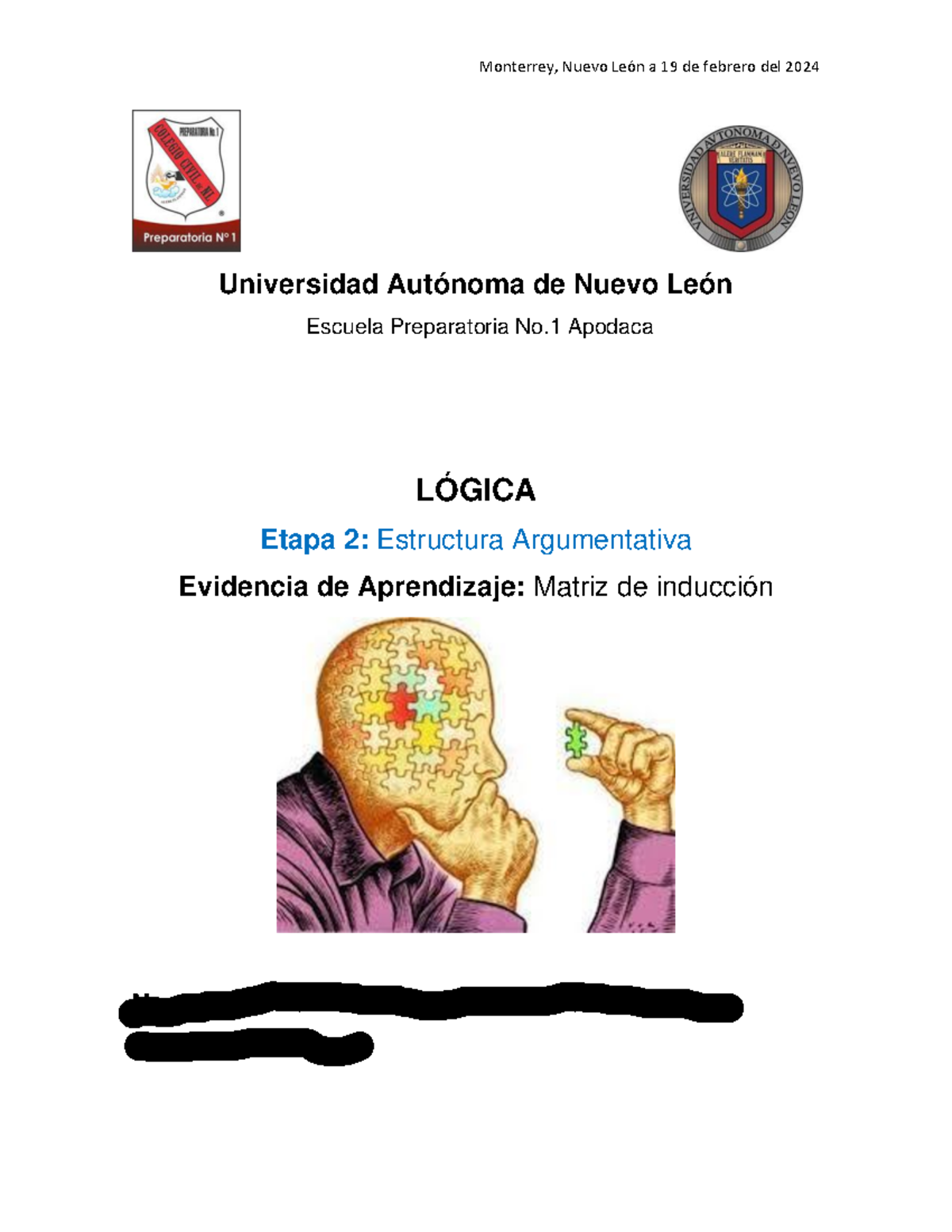 Logica Evidencia Etapa 2 4to Semestre - Universidad Autónoma de Nuevo ...