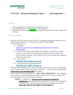 Lab2 Nicko Omadto - This is lab 2 for the course advanced database ...