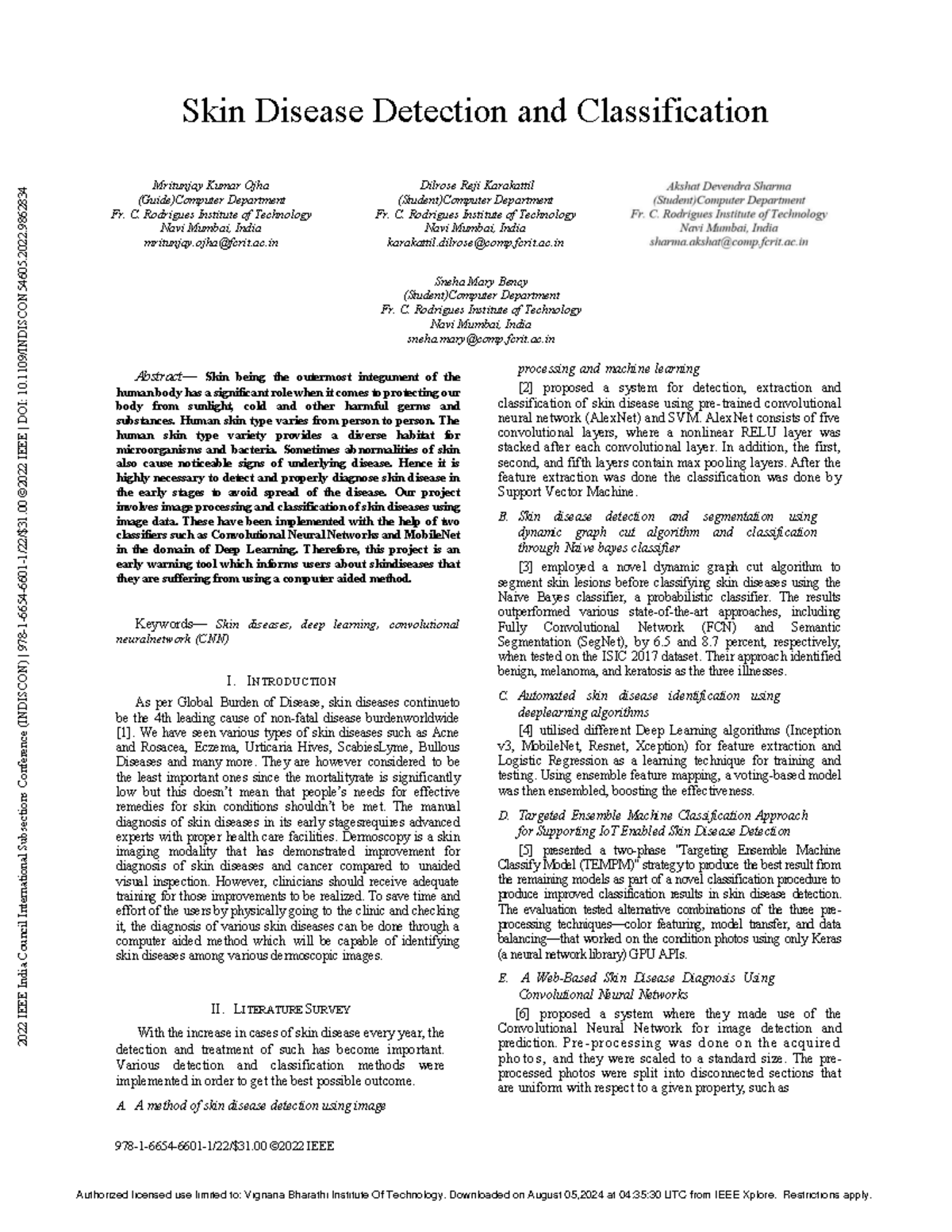 Skin Disease Detection and Classification - Skin Disease Detection and ...