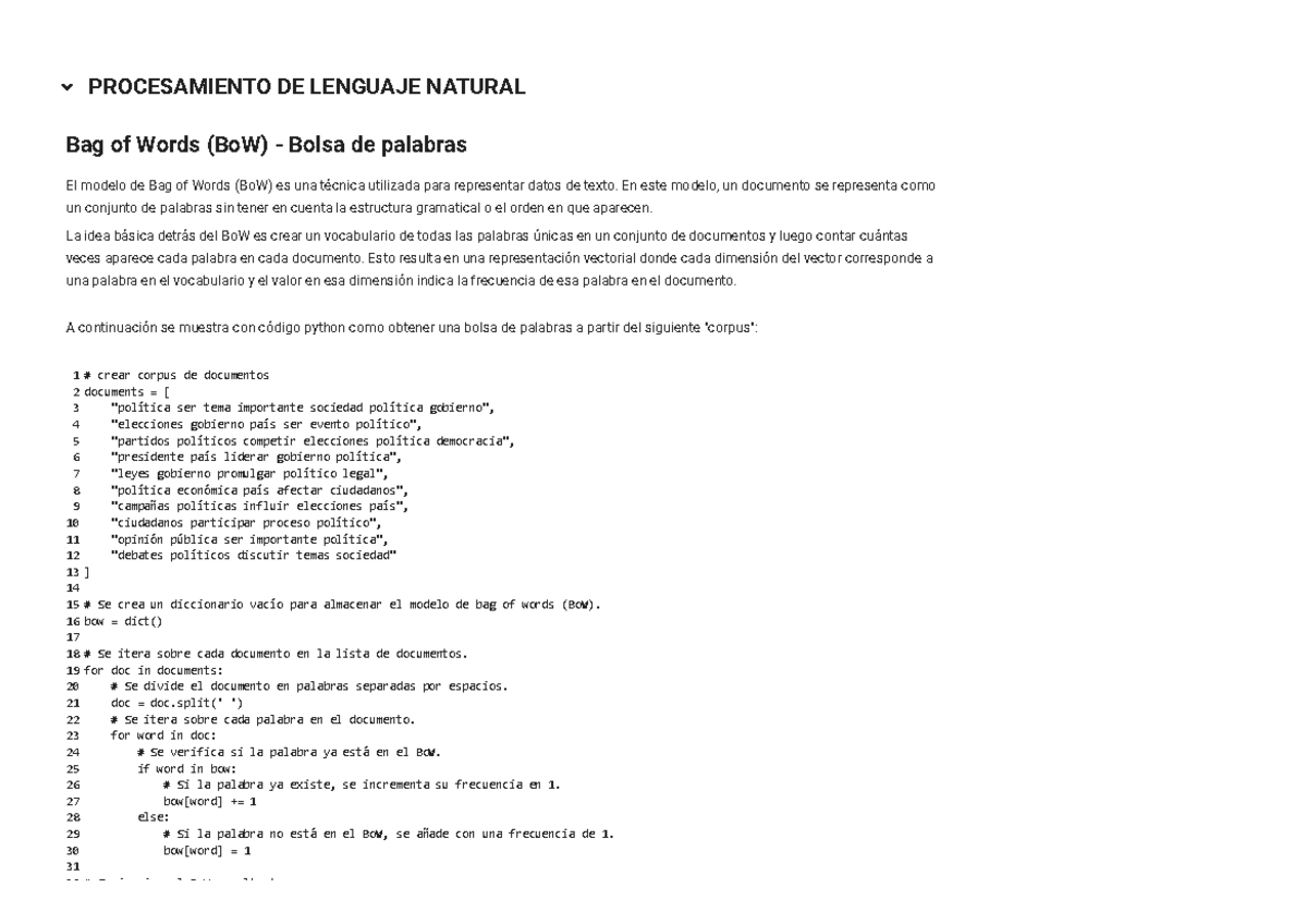 4.1 Bag of Words Bo W unlocked - Bag of Words (BoW) - Bolsa de palabras ...
