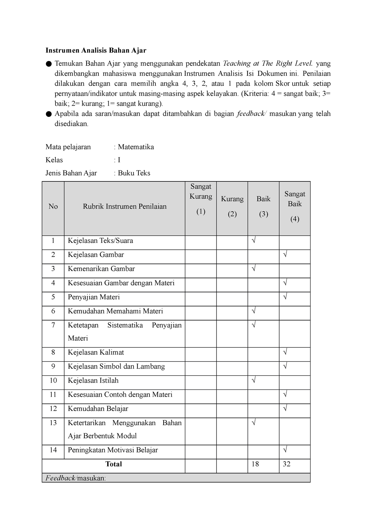 T1 Eksplorasi Konsep Instrumen Analisis Bahan Ajar - Instrumen Analisis ...