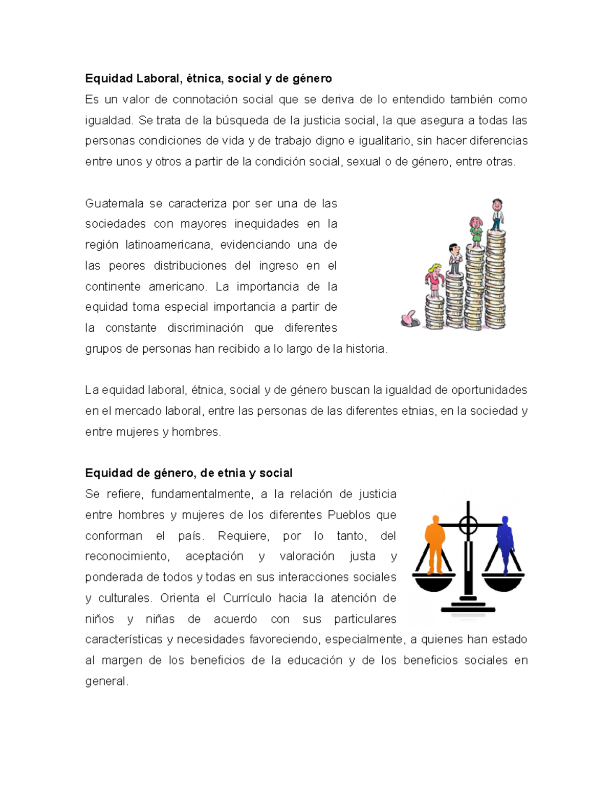 Equidad Laboral - Se trata de la búsqueda de la justicia social, la que ...