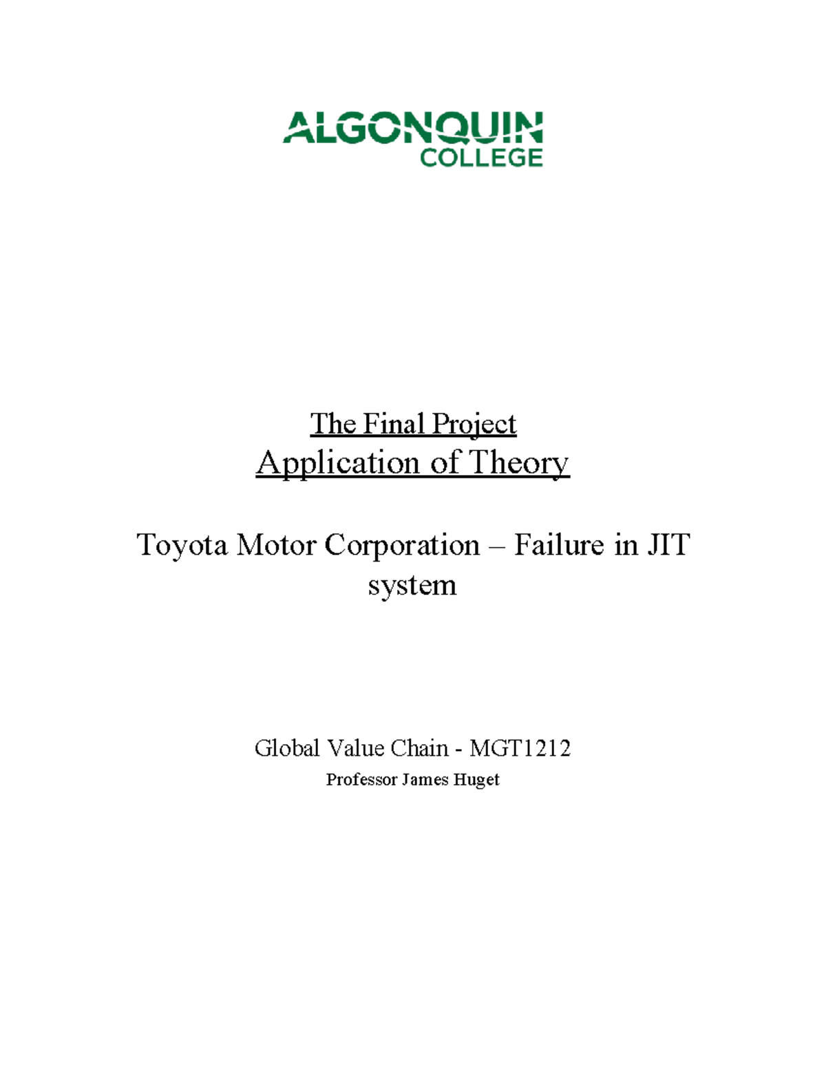 Final Project (Theory Application) - The Final Project Application of ...