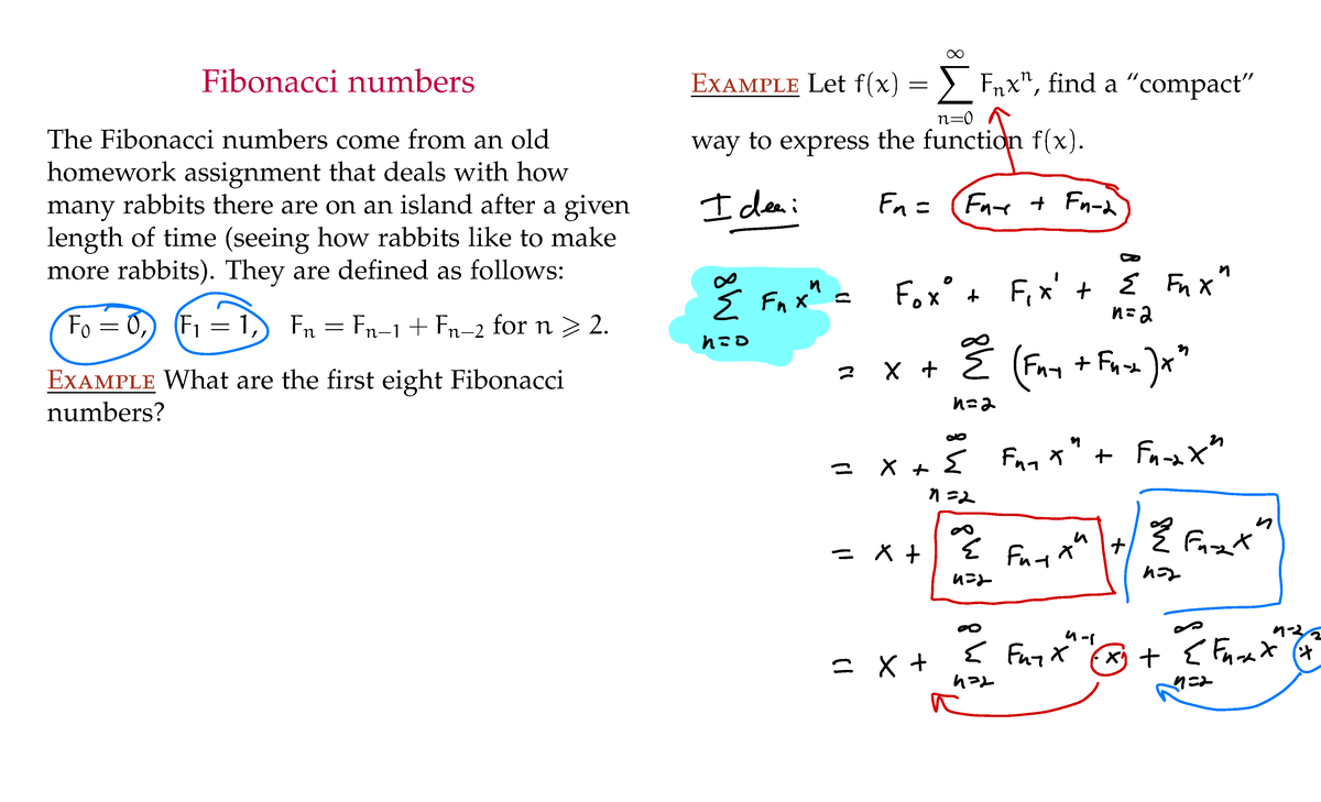 166Fall Review 3 notes - Fibonacci numbers The Fibonacci numbers come ...