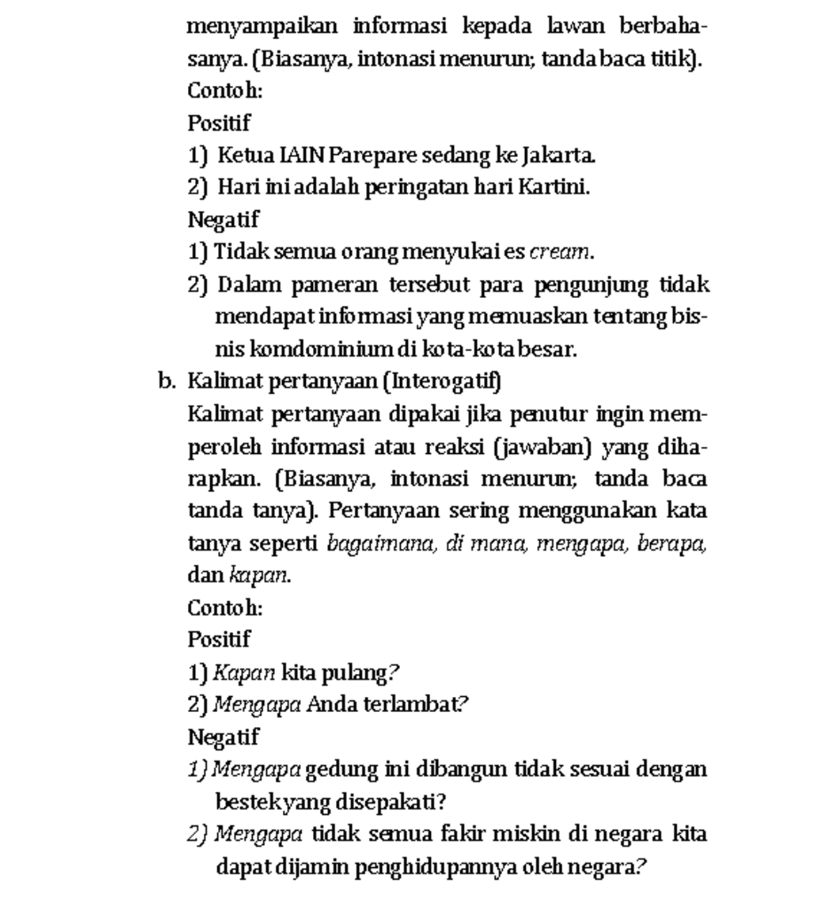 Catatan Bahasa Indo 34 - Menyampaikan Informasi Kepada Lawan Berbaha ...