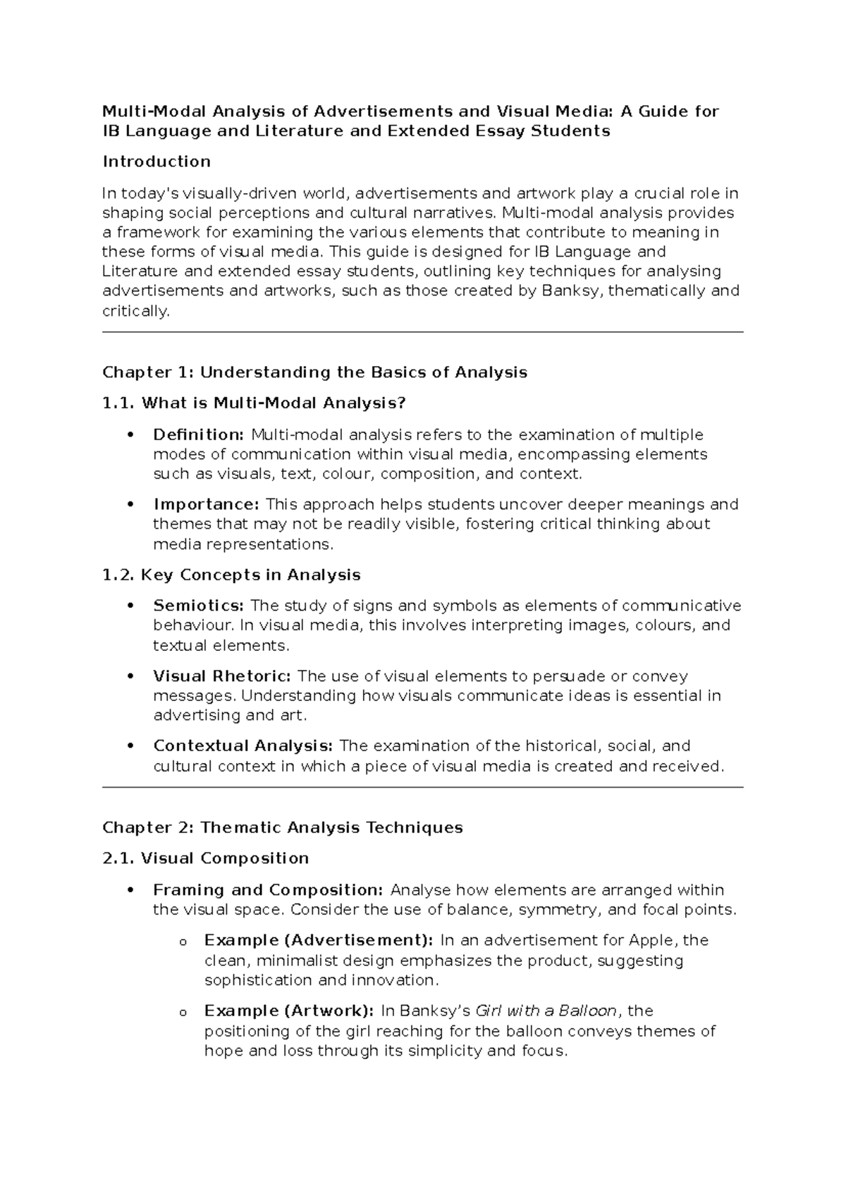 Multimodal analysis of advertisements and graffiti art - Multi-Modal ...