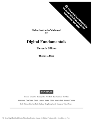 digital fundamentals 10th edition instructor manual