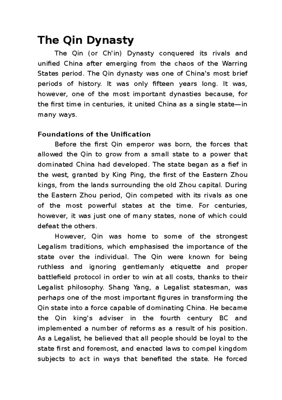 the-qin-dynasty-lecture-notes-1-the-qin-dynasty-the-qin-or-ch-in