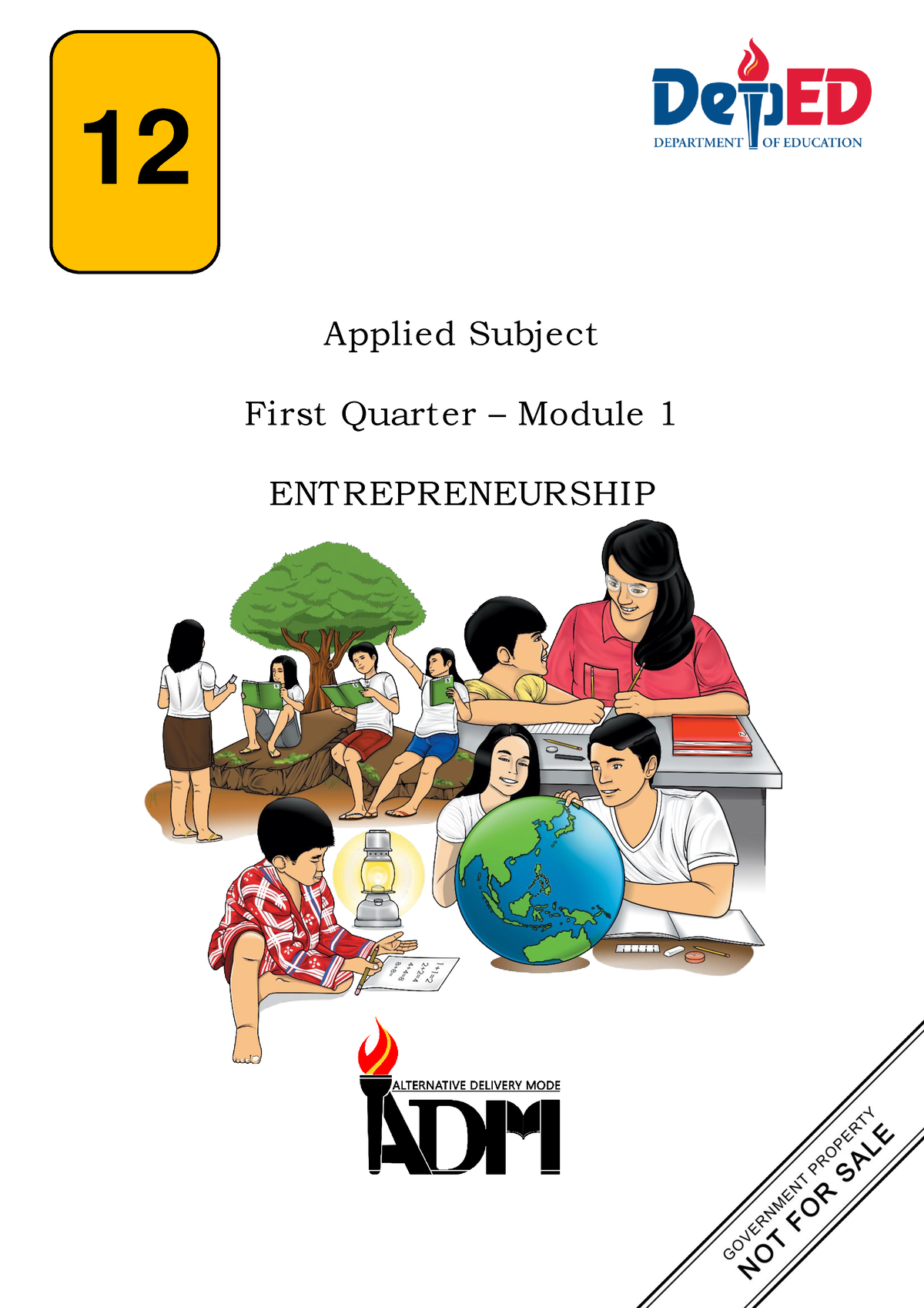 ABM- Enterprenuership 12 Q1 W1 Mod1 - Applied Subject First Quarter ...