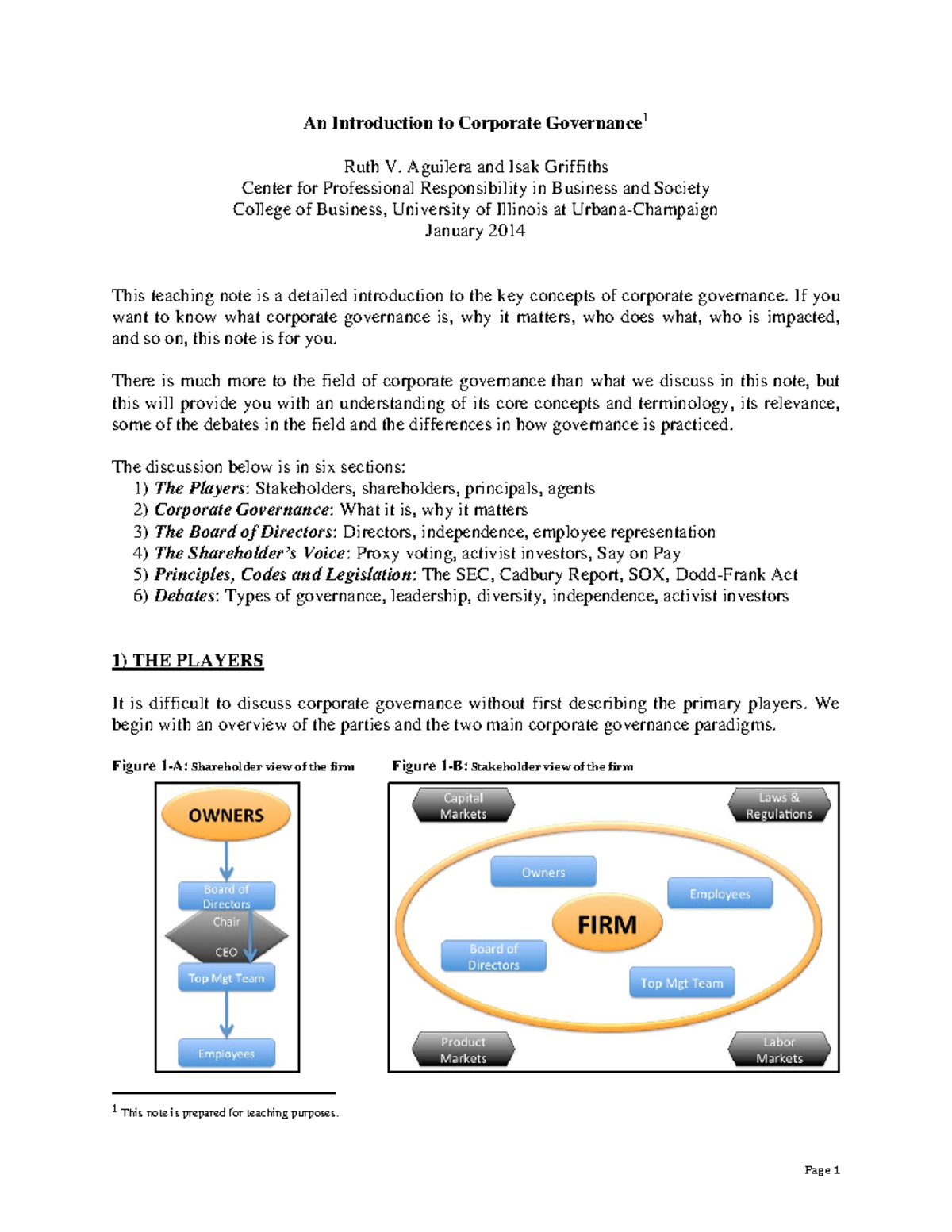 Aguilera-Griffiths-CG101 Jan2014 - An Introduction to Corporate ...