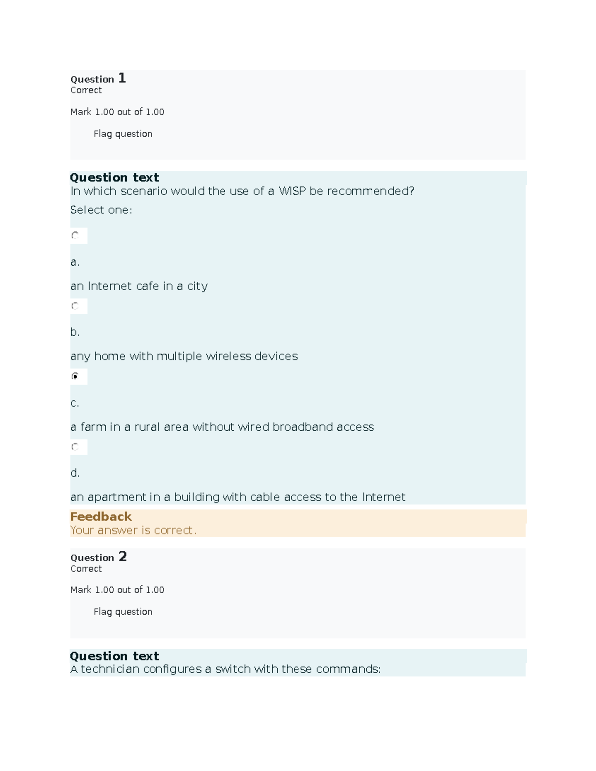 IT-6201 prelim quiz 1 - quiz - Question Correct 1 Mark 1 out of 1 ...