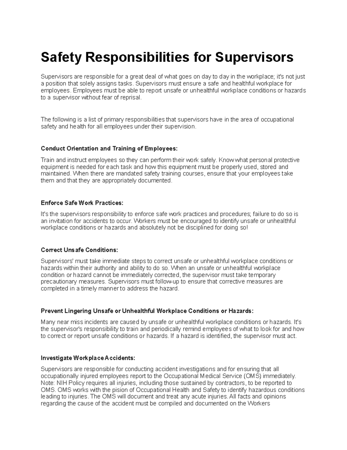 safety-responsibilities-for-supervisors-safety-responsibilities-for