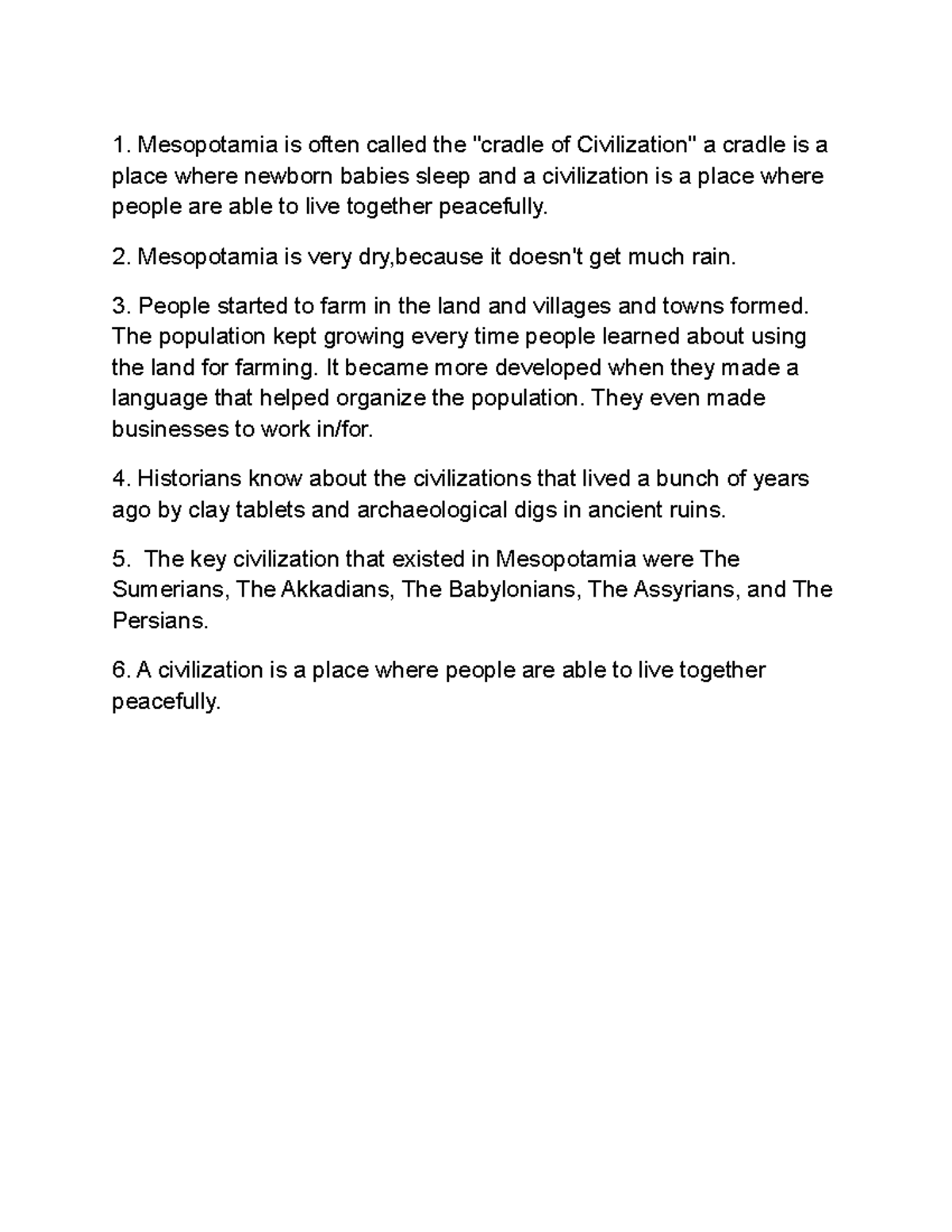 Mesopotamia facts - Mesopotamia is often called the "cradle of ...