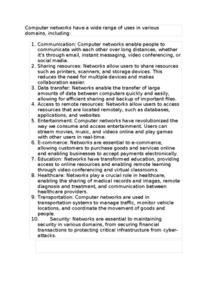 CN complete notes - Computer networks - Studocu