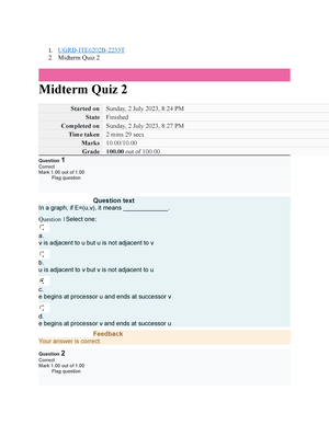 DATA Structures AND Algorithms Final EXAM - Home / My Courses / UGRD ...