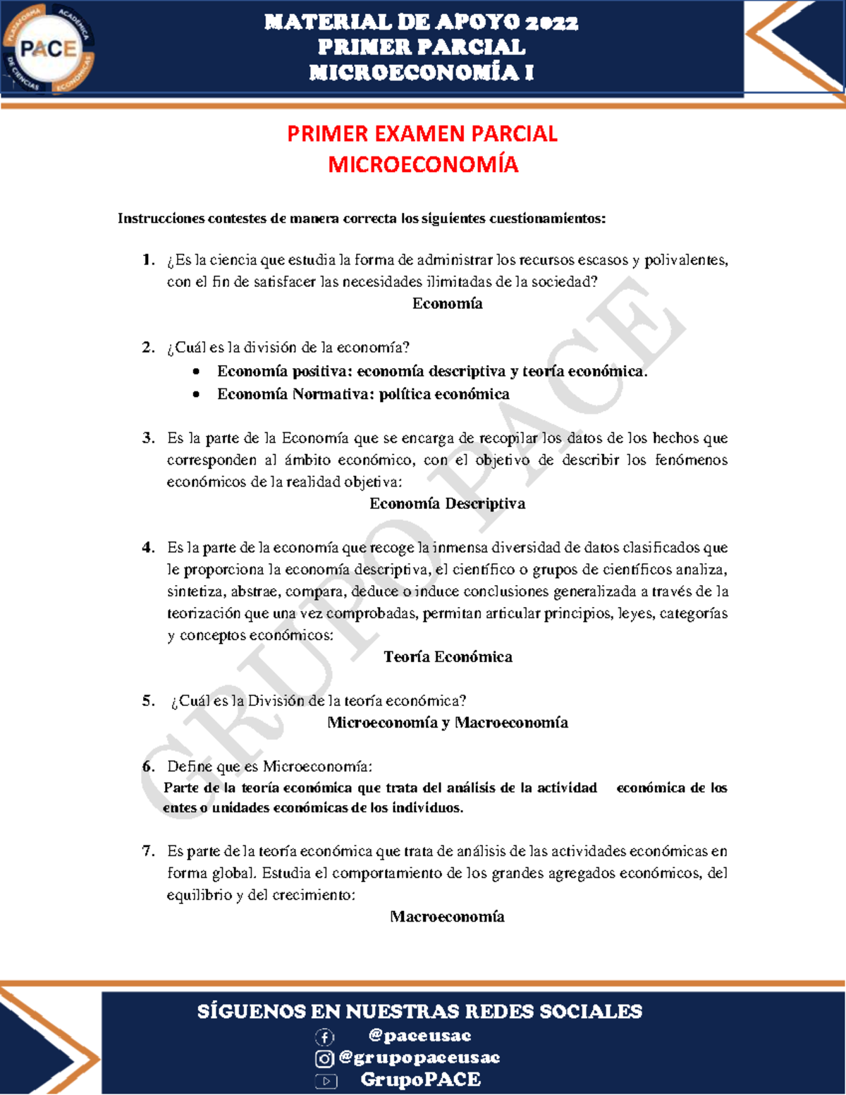 Material- Primer Parcial- Microeconomía I - PRIMER PARCIAL ...