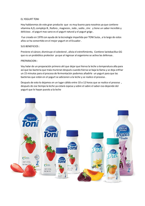 Yogurt Toni Natural
